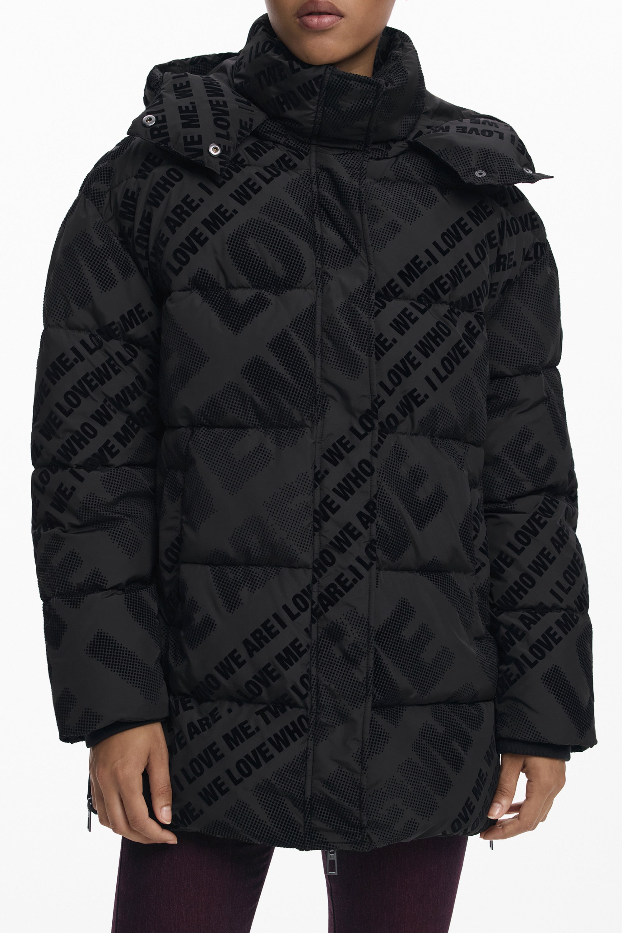DESIGUAL Jackets and down jackets Nero - 25WWEW23
