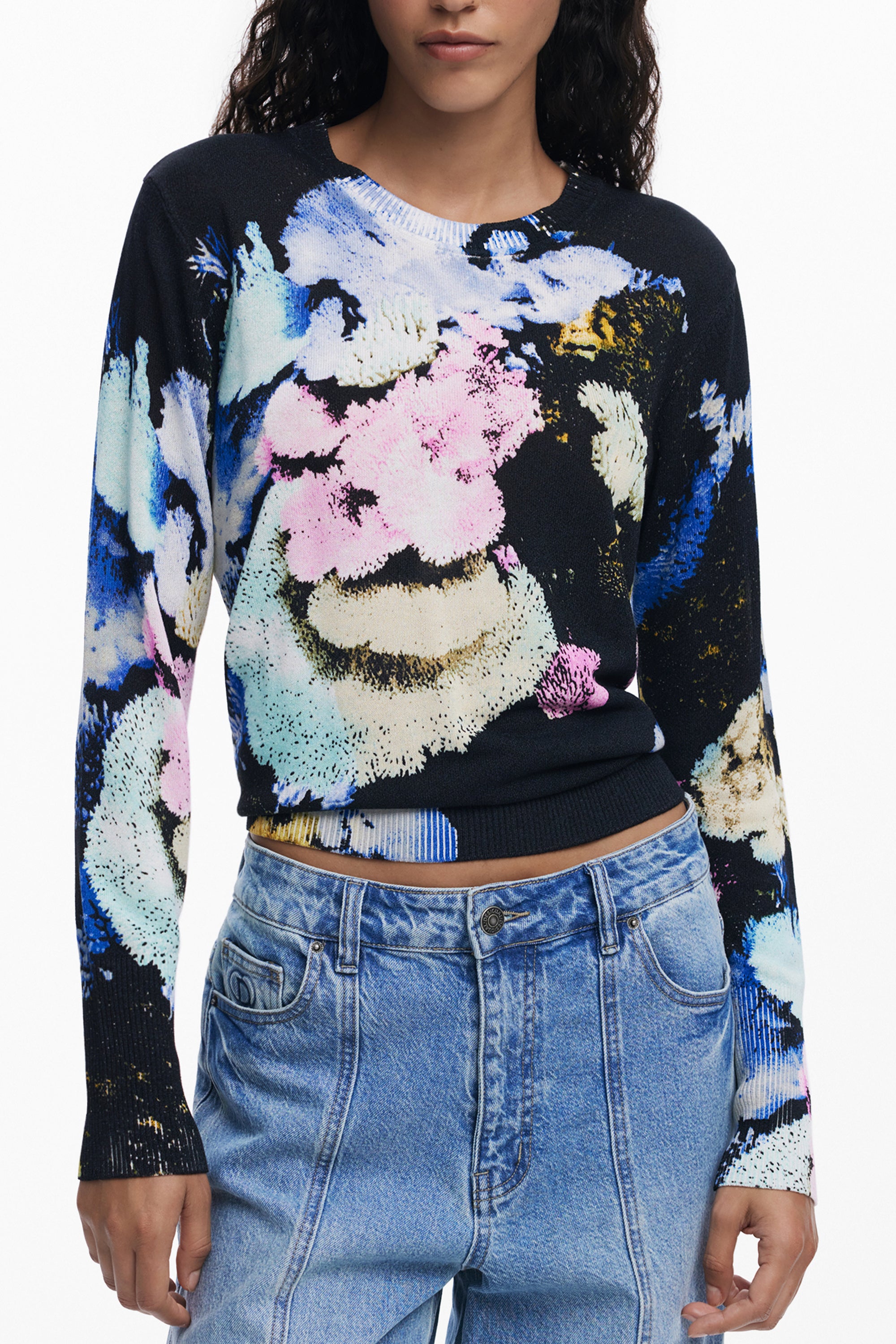 DESIGUAL Sweaters Black - 25WWJF46