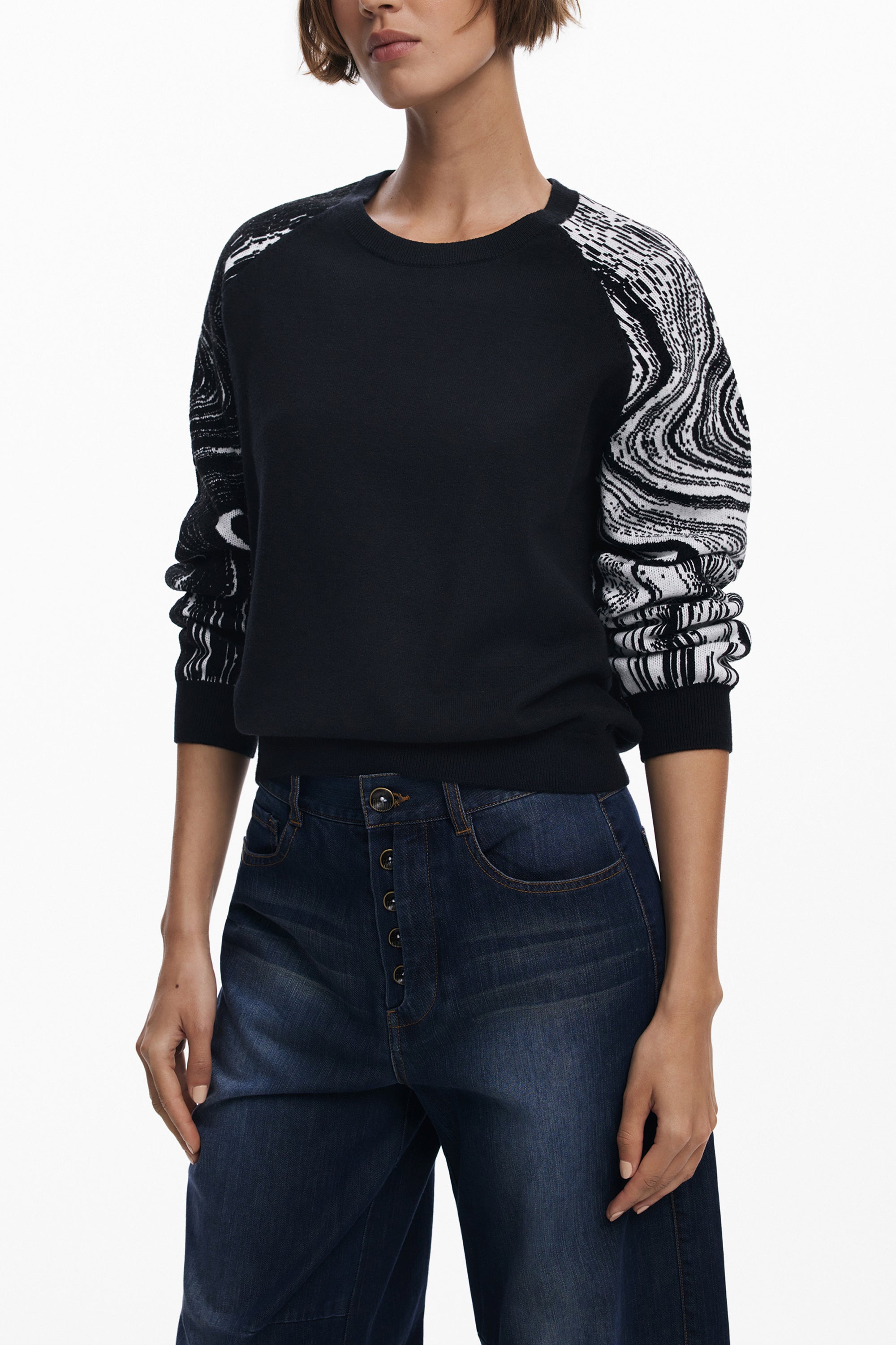 DESIGUAL Sweaters Nero - 25WWJF28