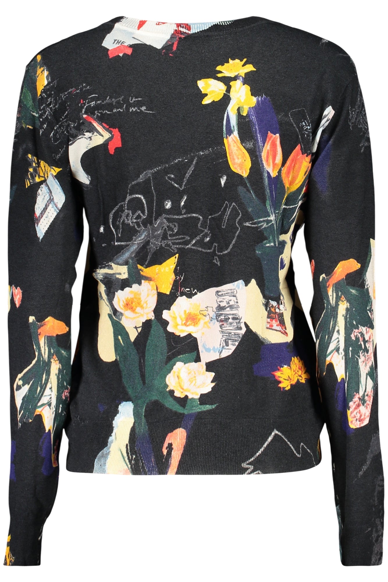 DESIGUAL DESIGUAL WOMEN'S BLACK SWEATER - Nero