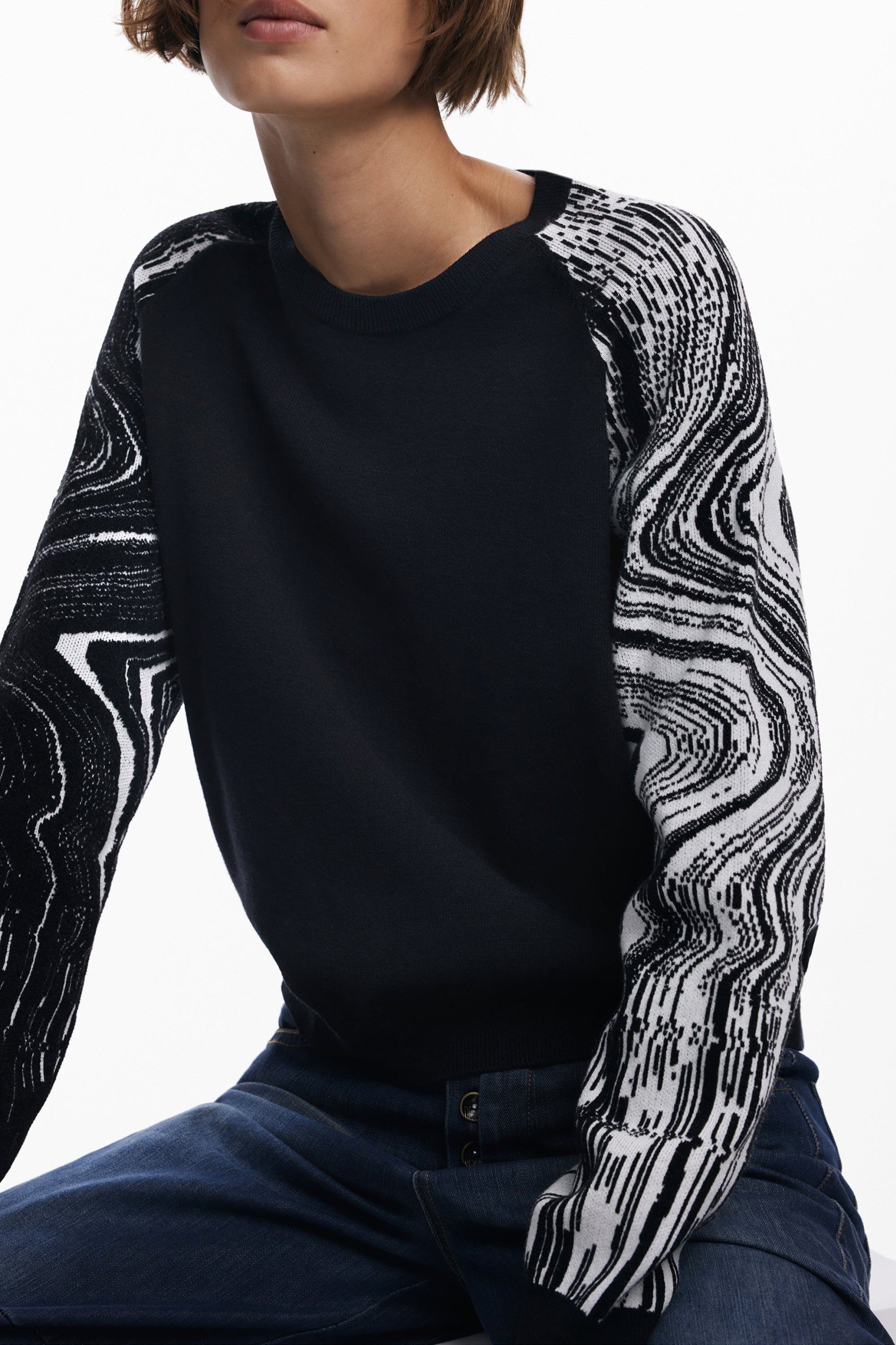 DESIGUAL Sweaters Nero - 25WWJF28
