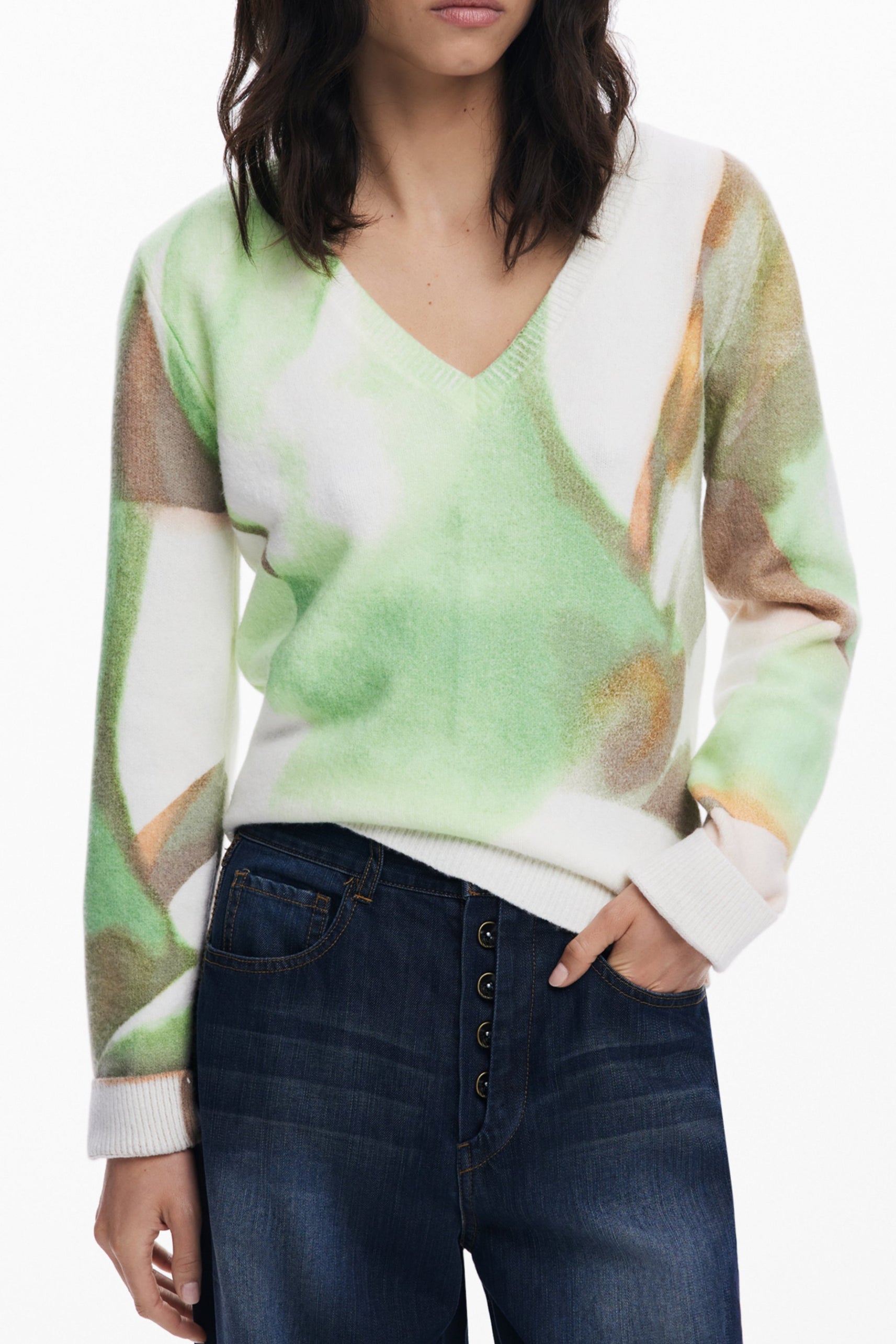 DESIGUAL Sweaters Verde - 25WWJF13