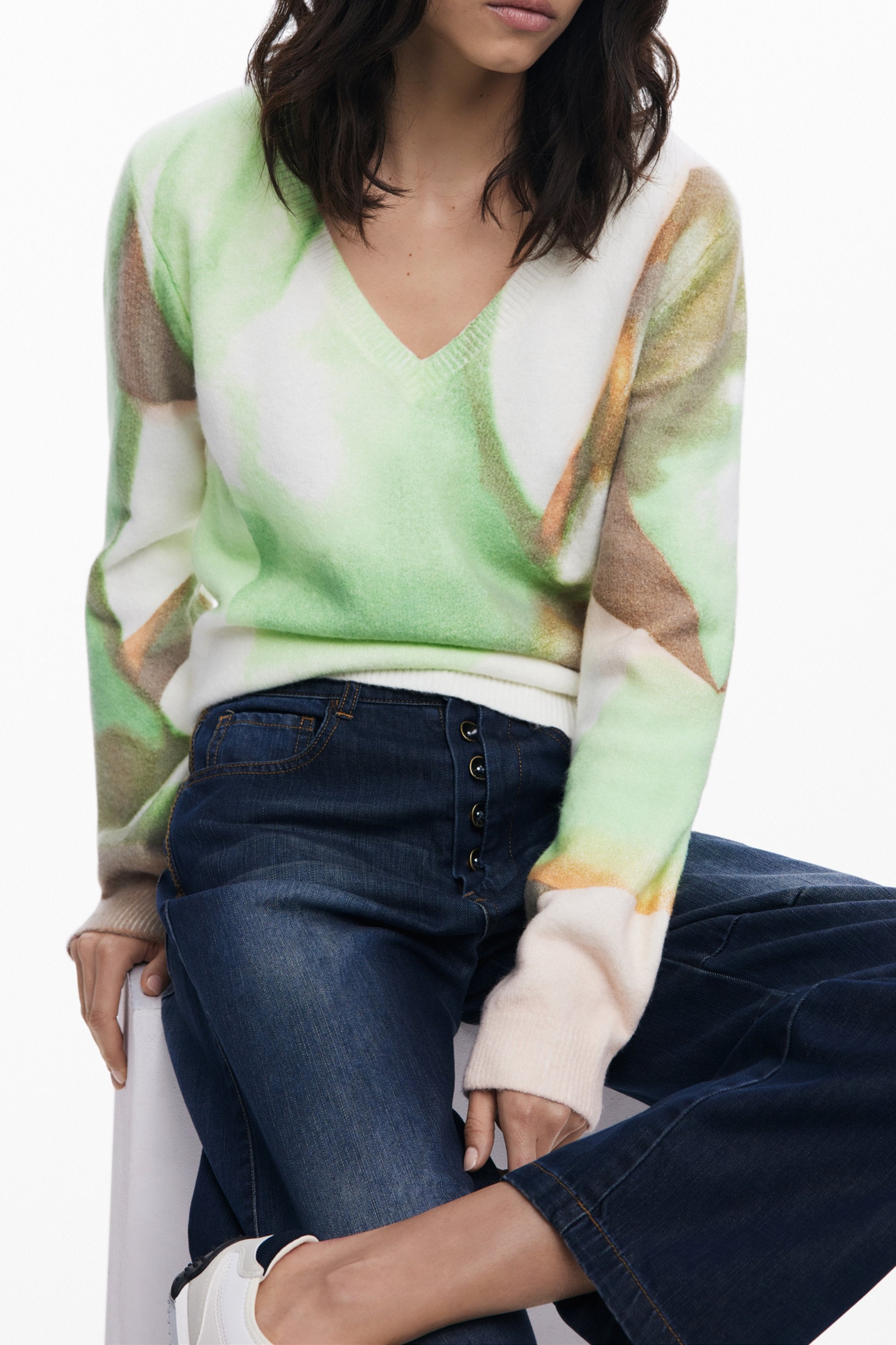 DESIGUAL Sweaters Verde - 25WWJF13