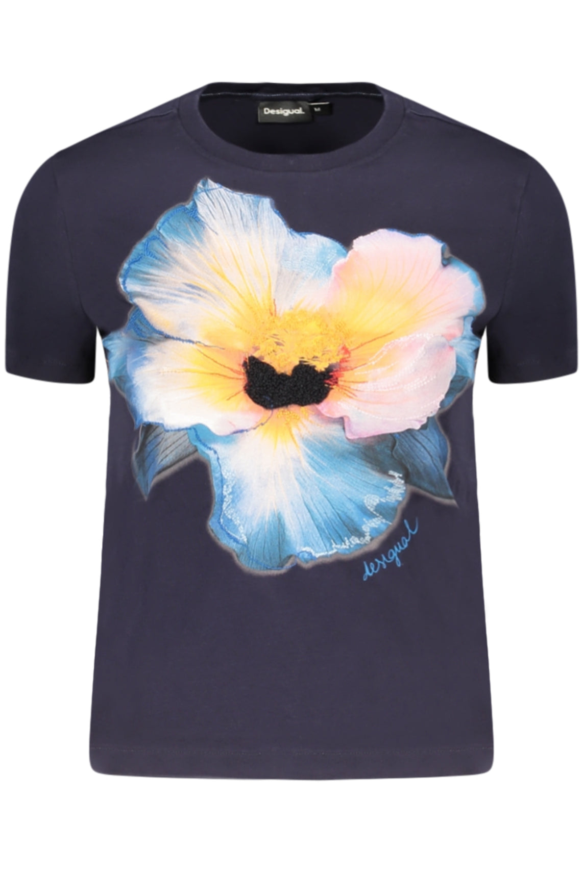 DESIGUAL DESIGUAL WOMEN'S SHORT-SLEEVE T-SHIRT BEIGE - Blu
