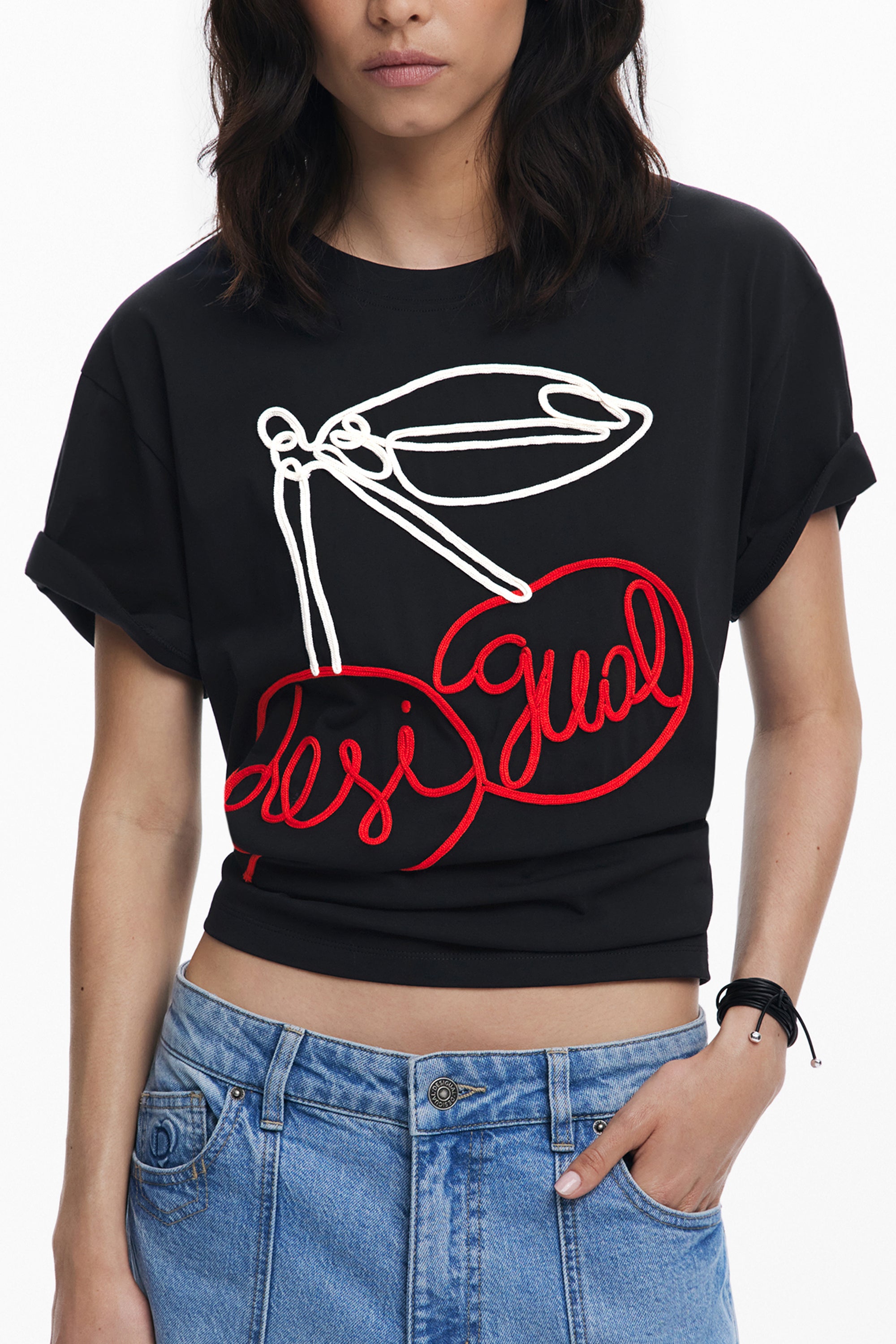 DESIGUAL T-Shirts Nero - 25WWTK51