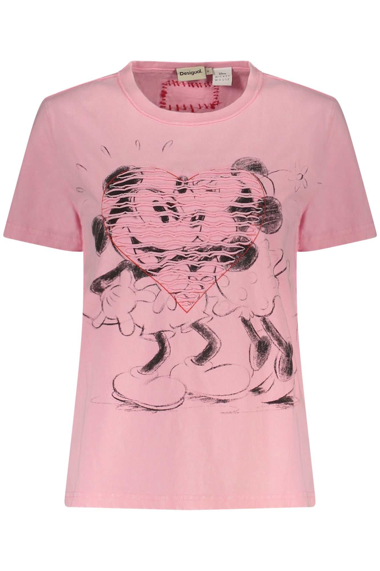 DESIGUAL DESIGUAL WOMEN'S SHORT-SLEEVE T-SHIRT WHITE - Rosa