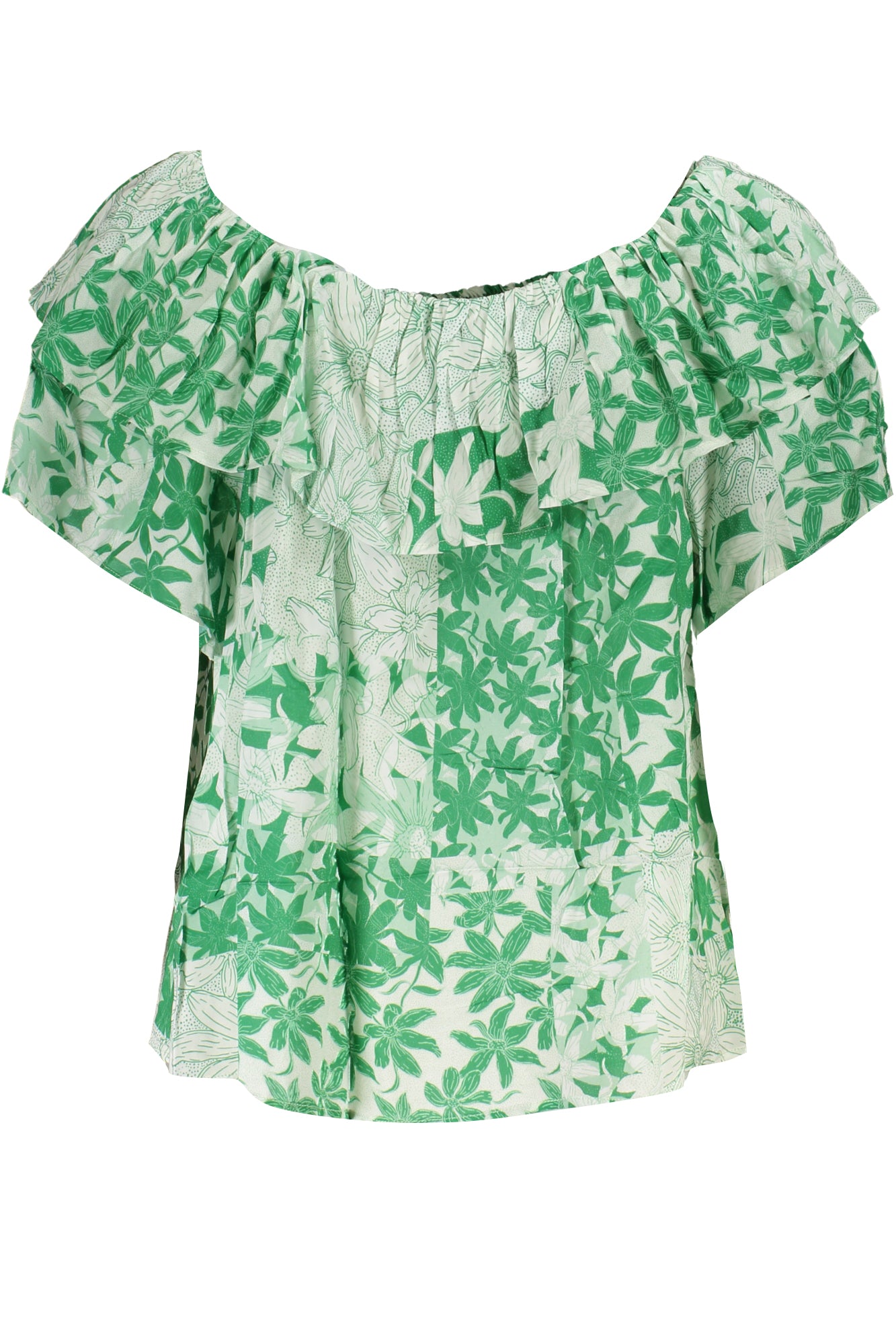 Green women's short sleeve t-shirt