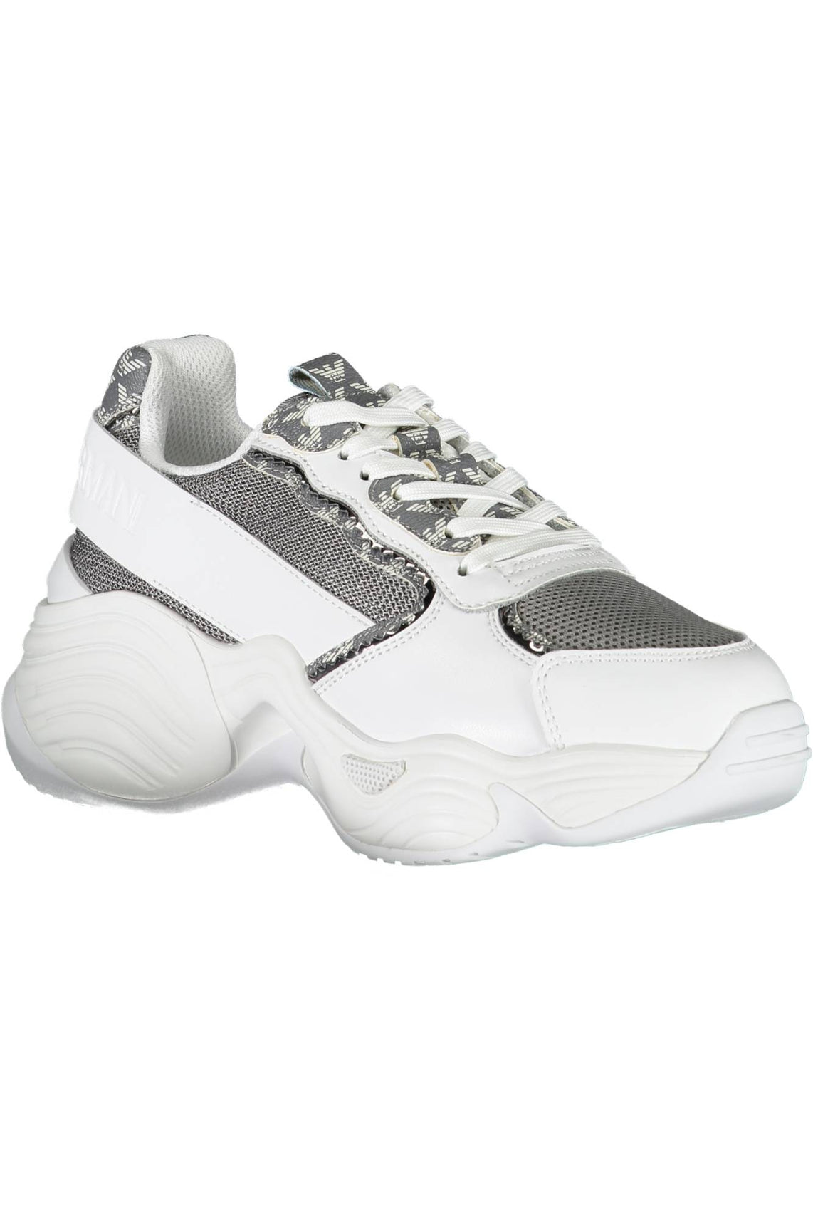 White woman sports shoes
