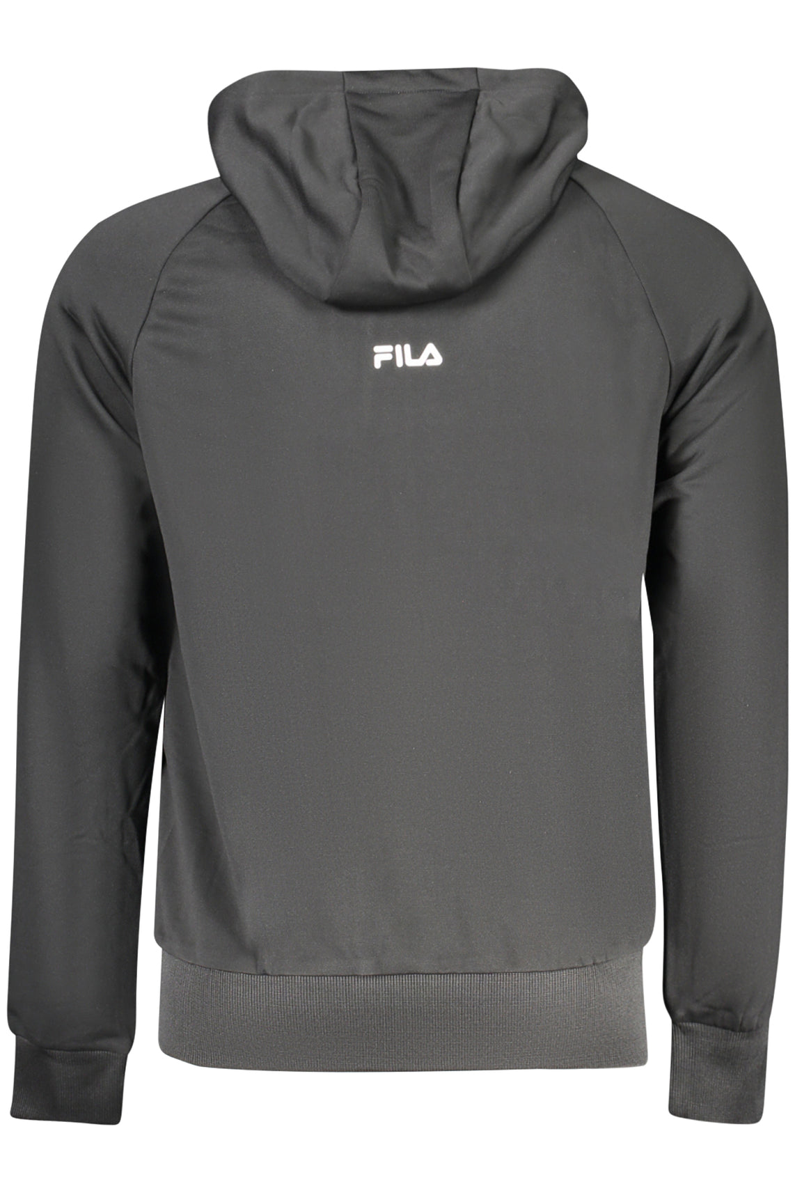 Felpa con zip uomo nero
