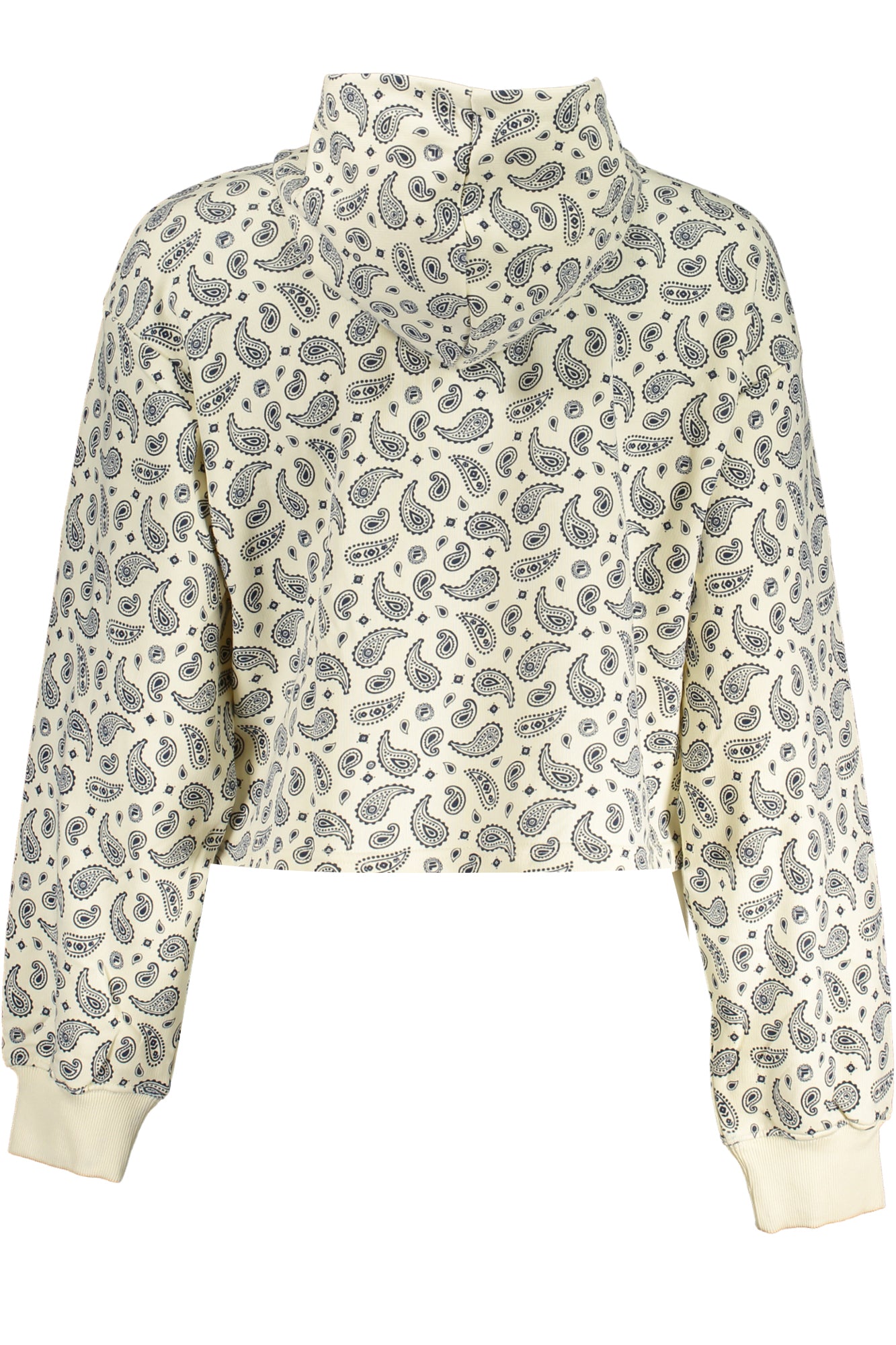 Women's white sweatshirt without zip