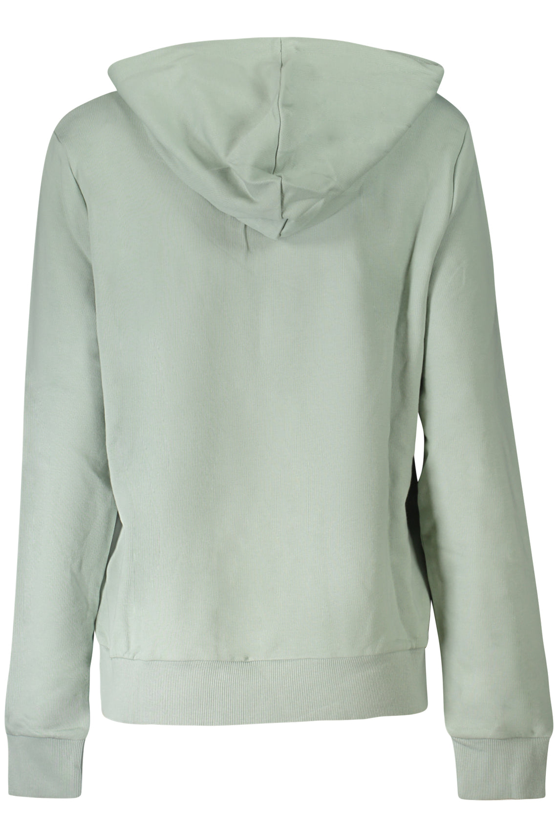 Felpa senza zip donna verde