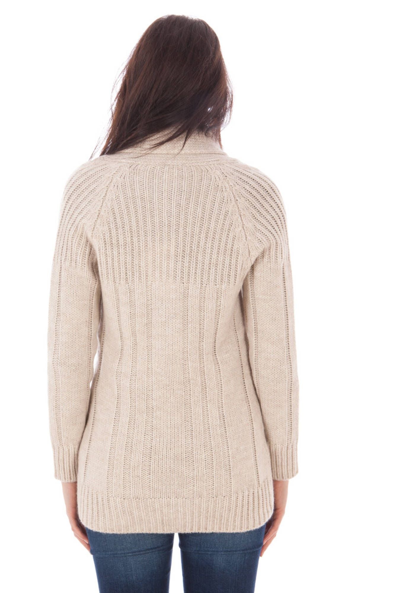 Cardigan woman beige