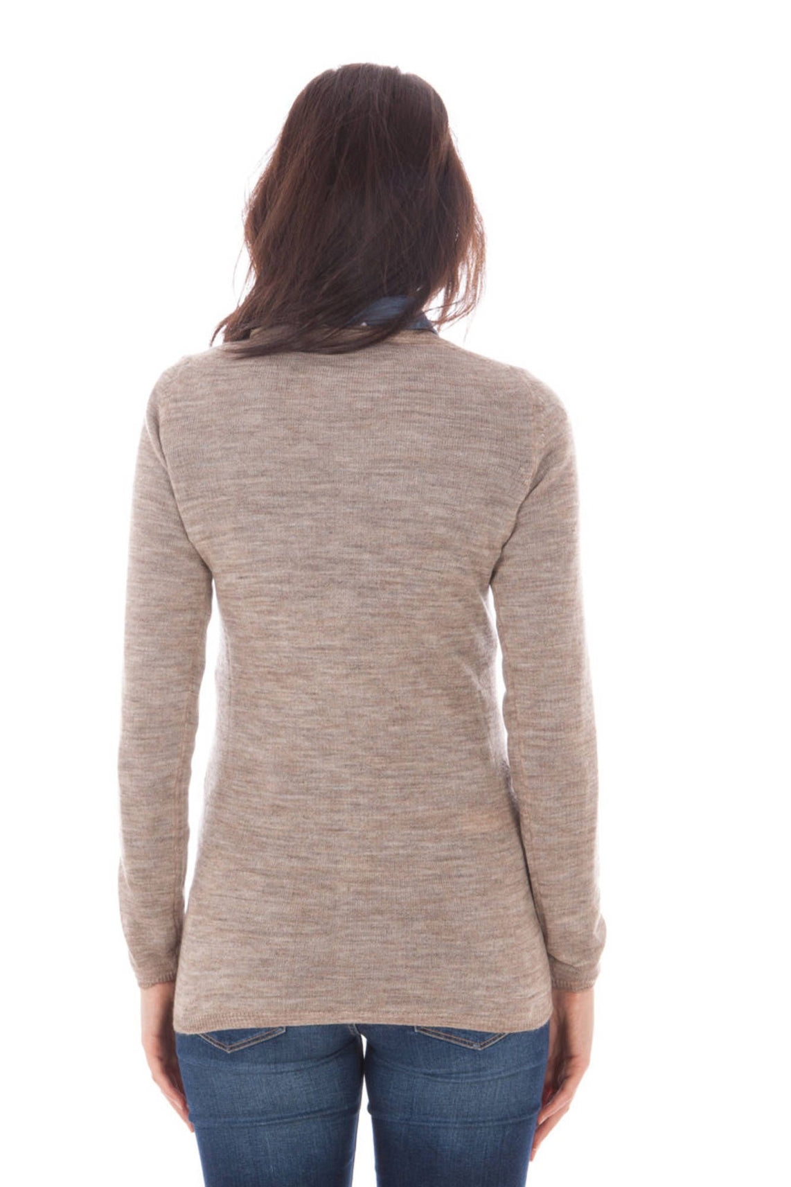 Cardigan woman beige