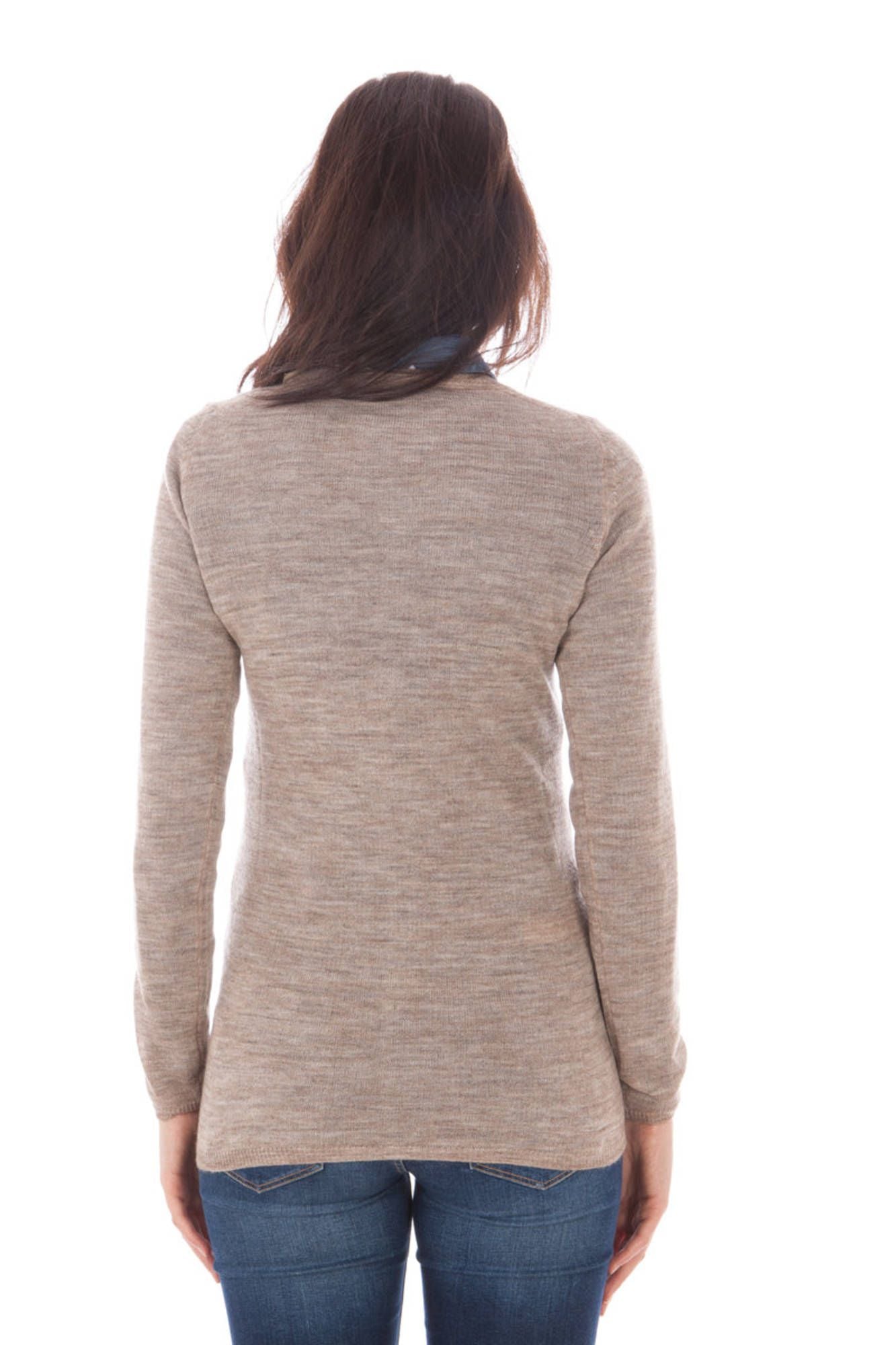Cardigan woman beige