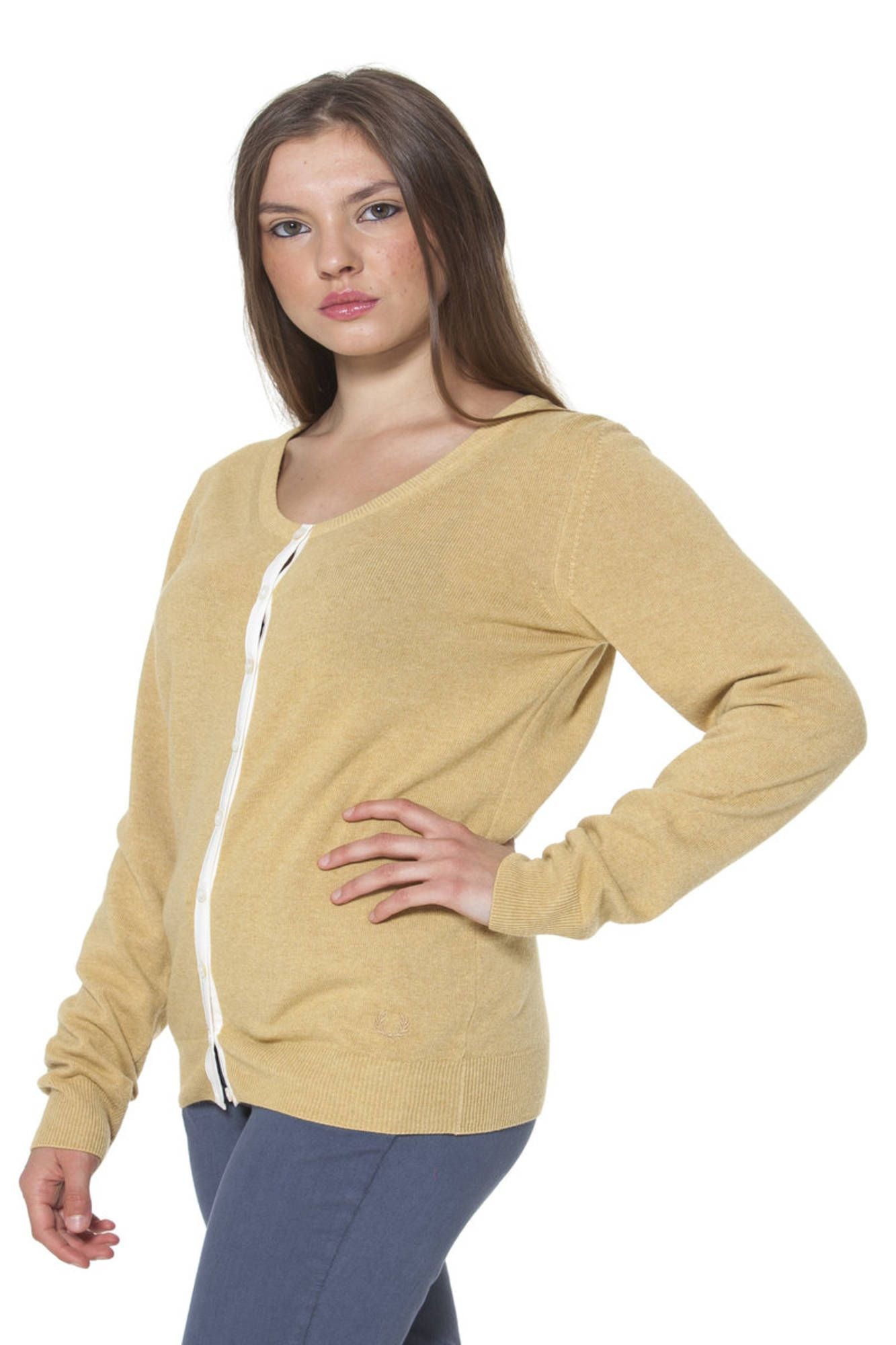 Yellow woman cardigan
