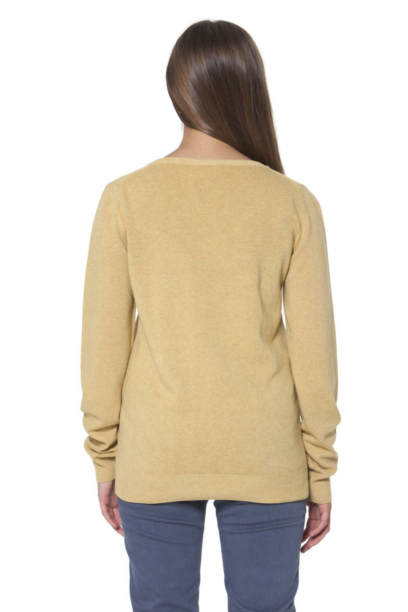 Yellow woman cardigan