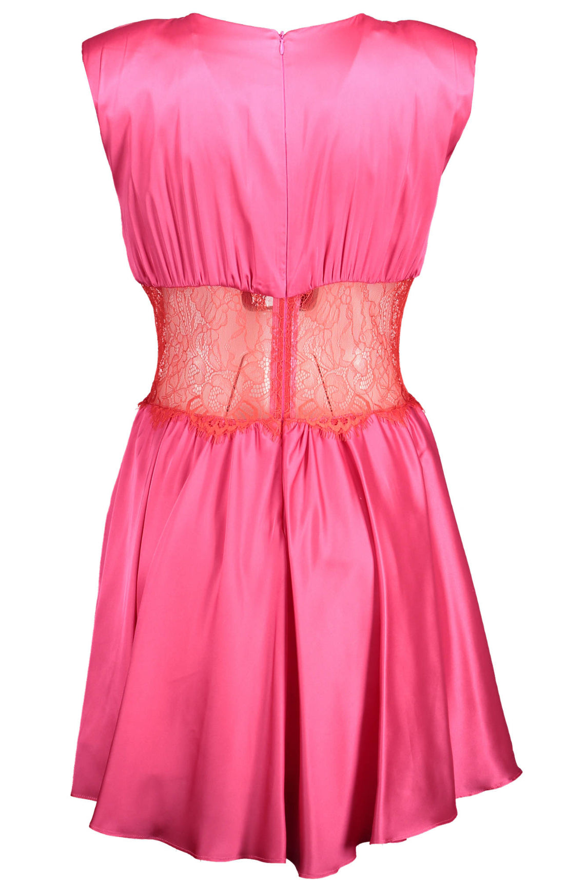 Pink woman short dress