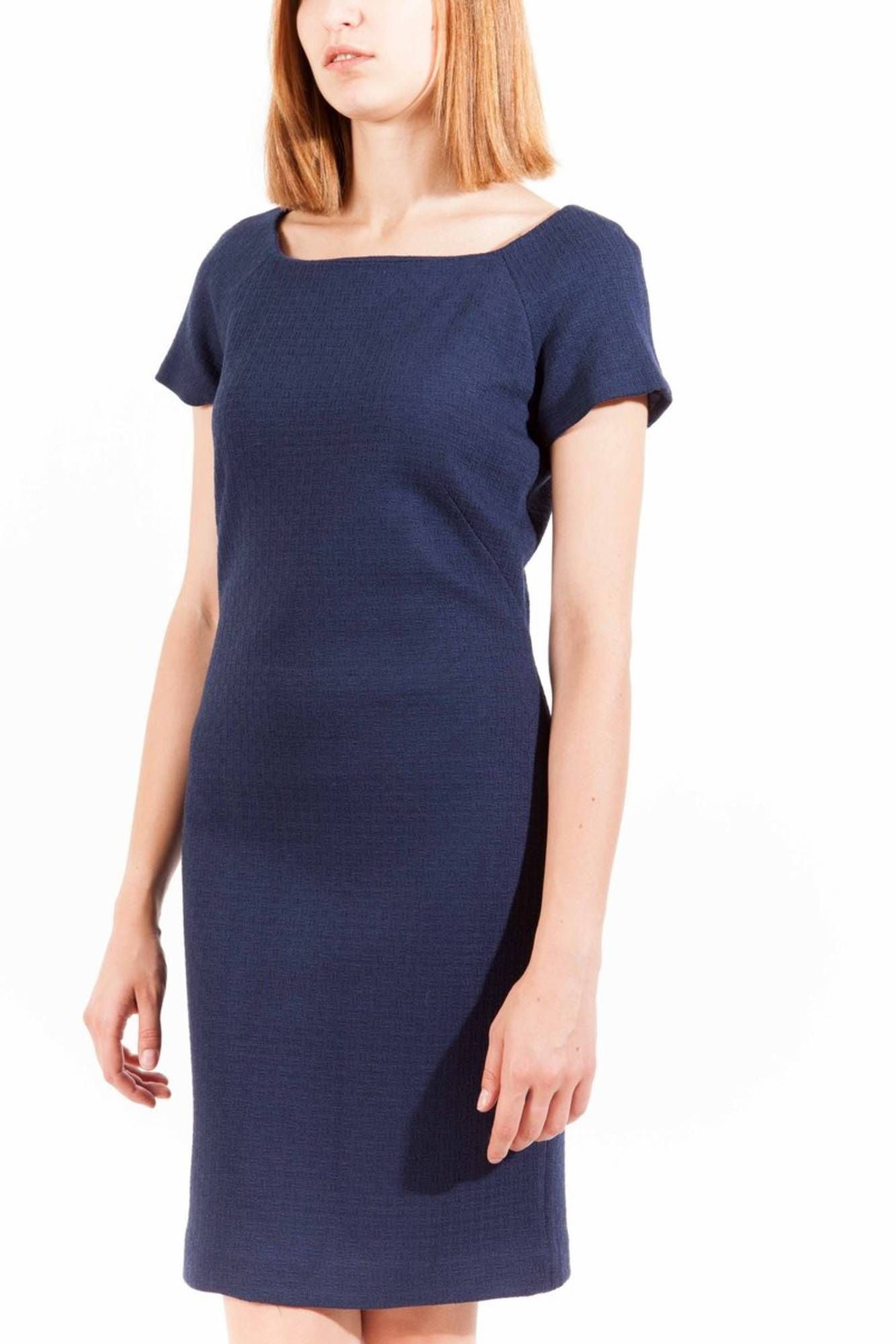 Short dress woman blue