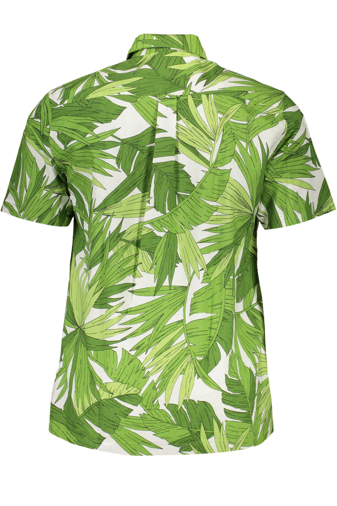 Men's short sleeve green shirt