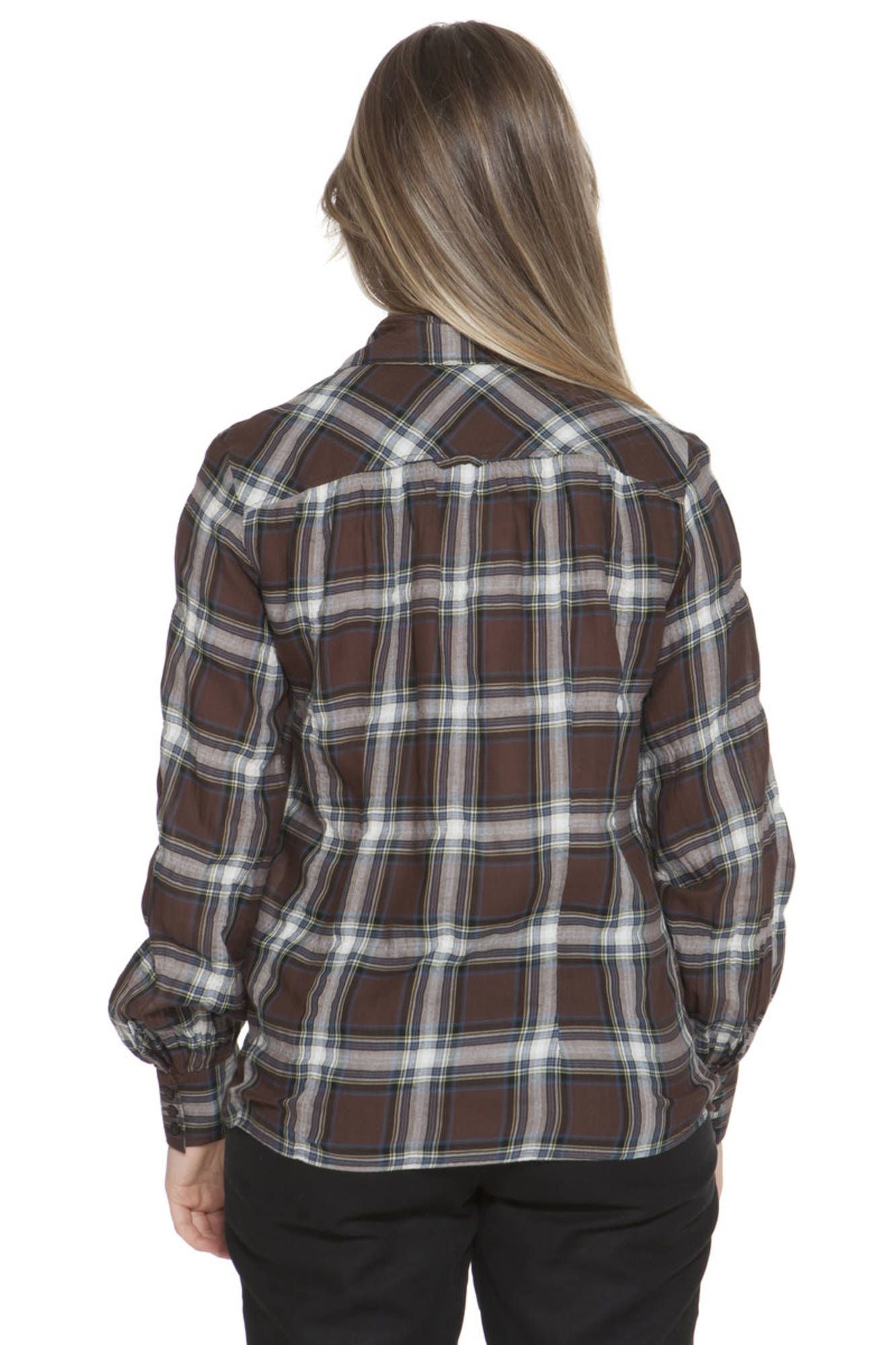 Women's long sleeve shirt brown