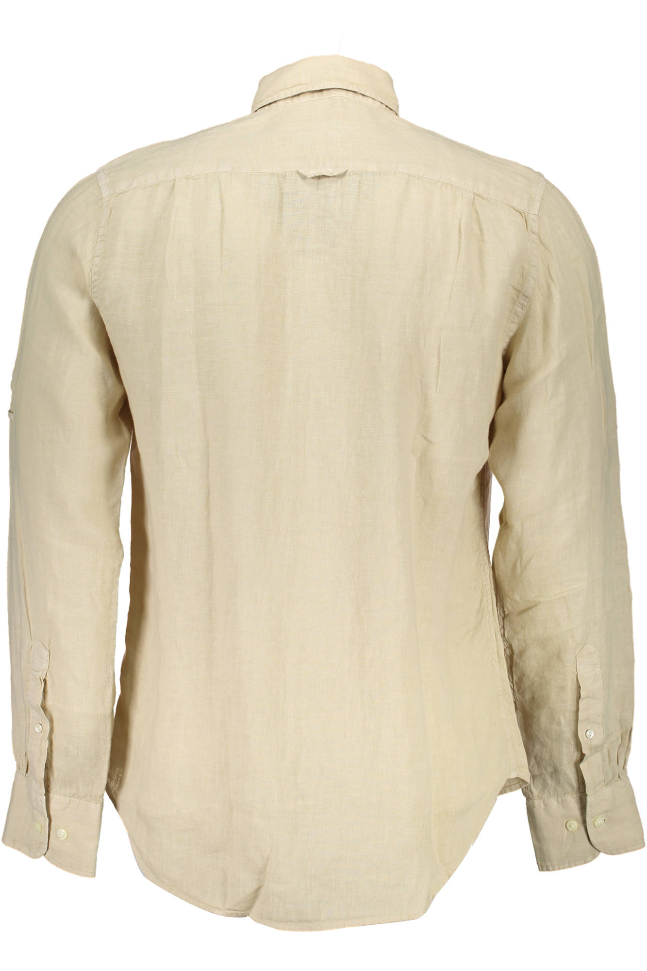 Men's beige long sleeve shirt