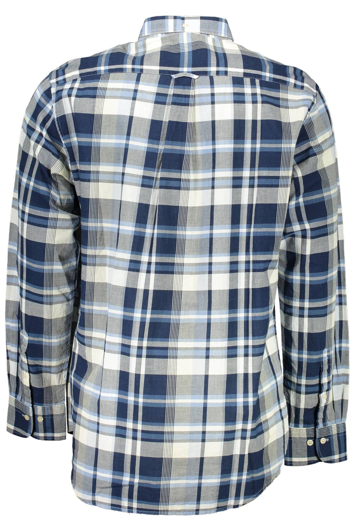Men's blue long sleeve shirt