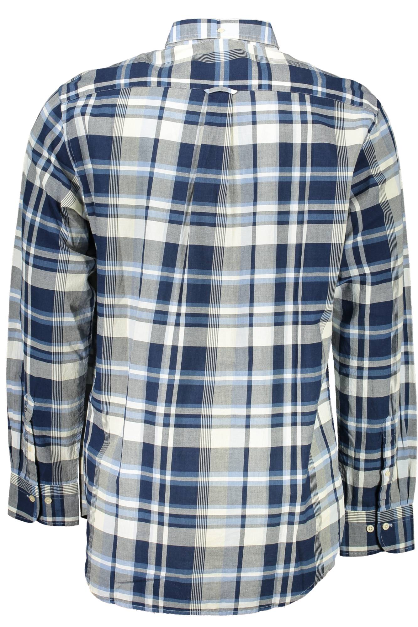 Men's blue long sleeve shirt