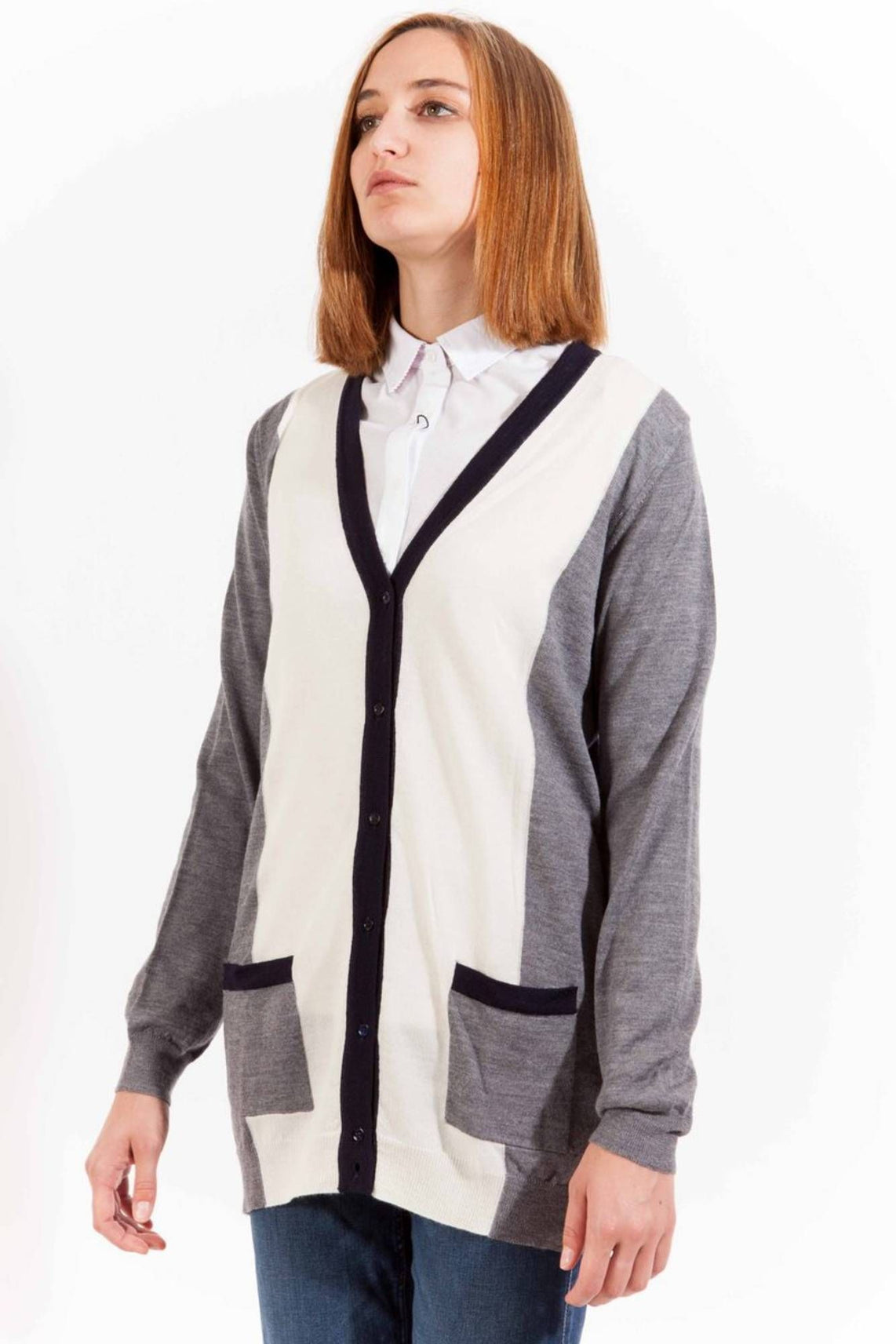 Women's gray cardigan