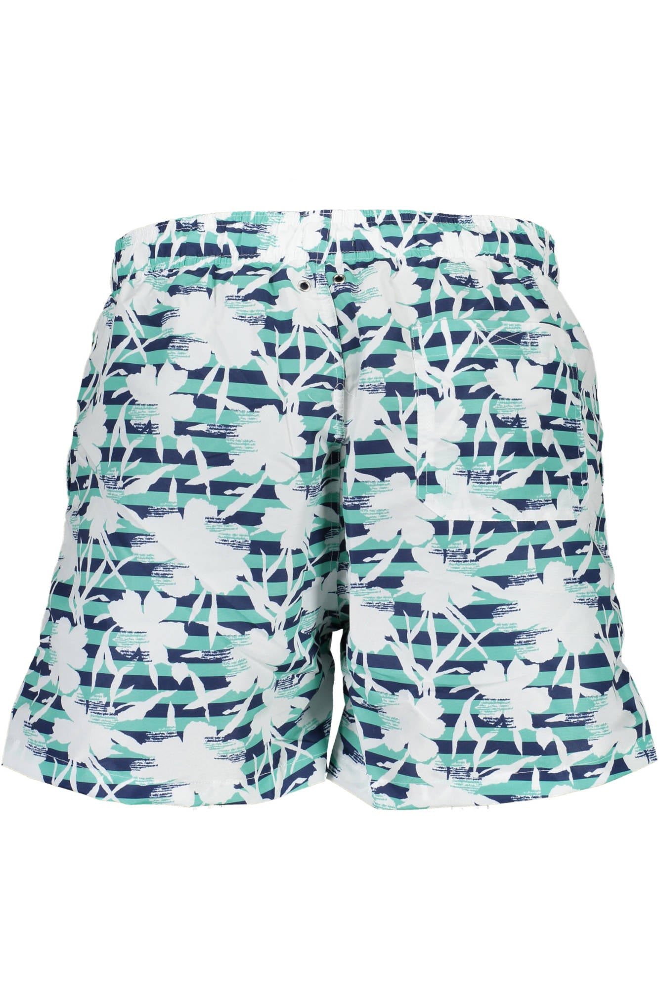 Swimsuit part under man green