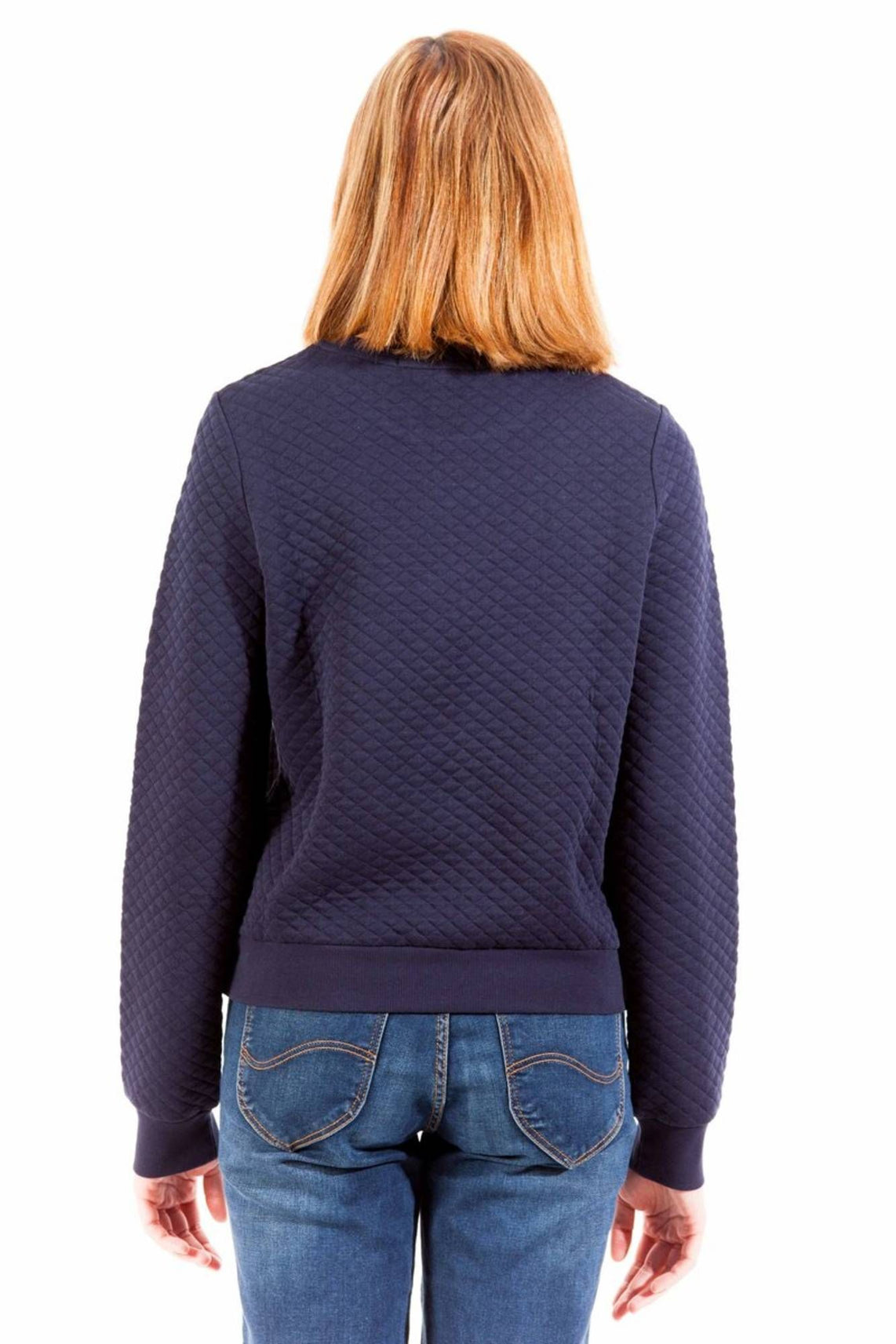 Sweatshirt without zip woman blue
