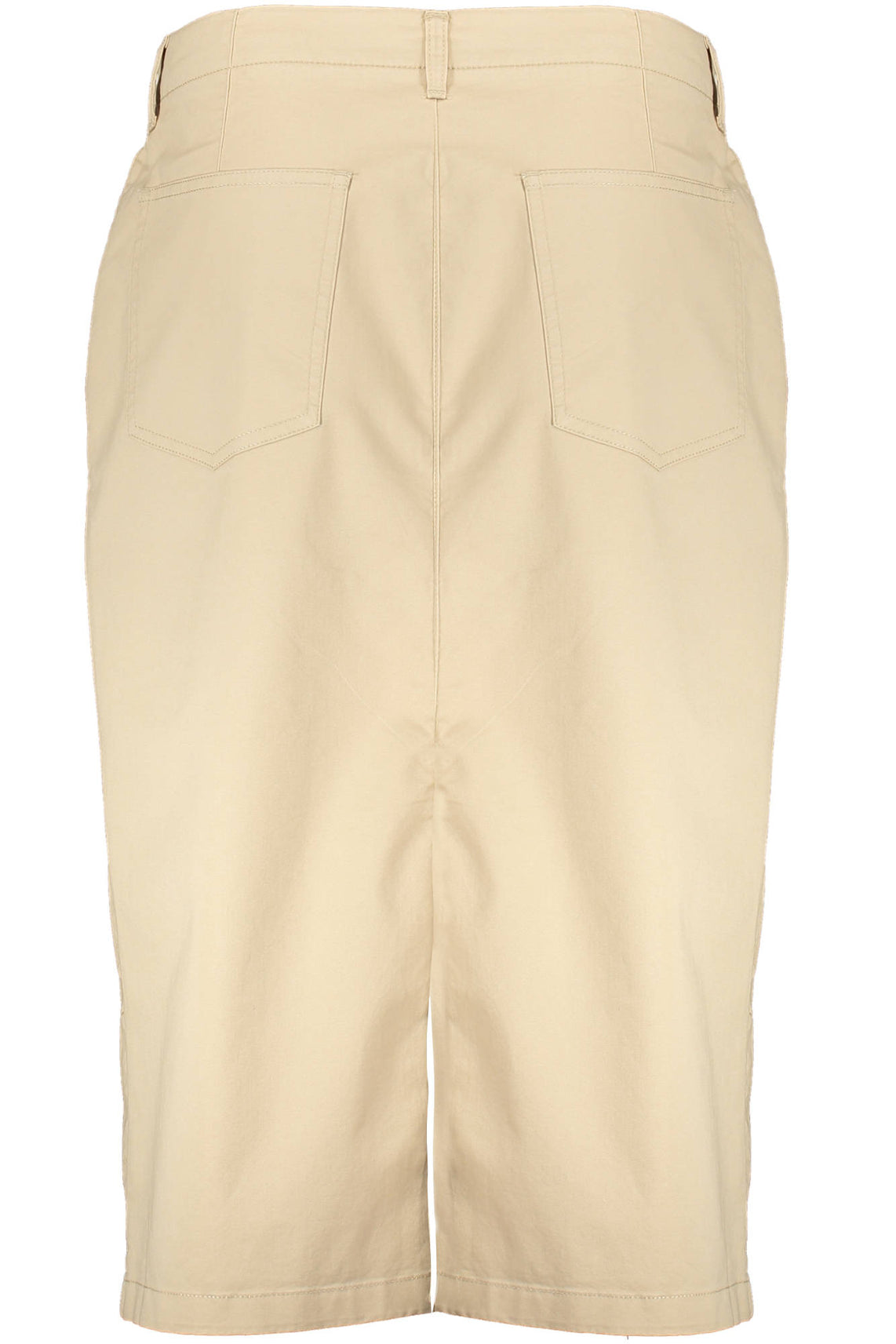 Women's beige longuette skirt