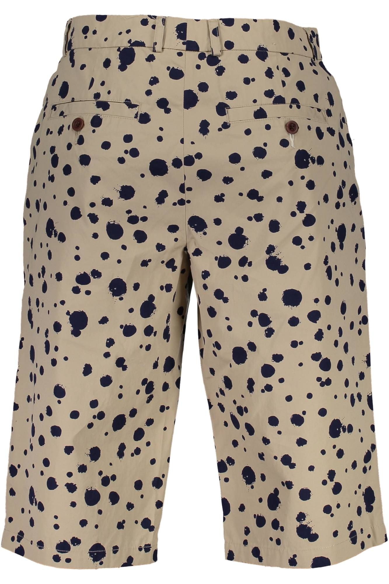 Men's beige bermuda trousers