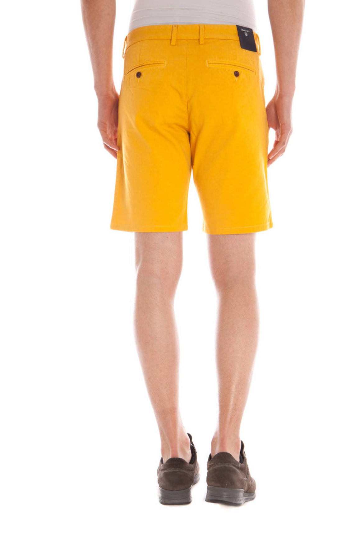 Yellow men's bermuda trousers