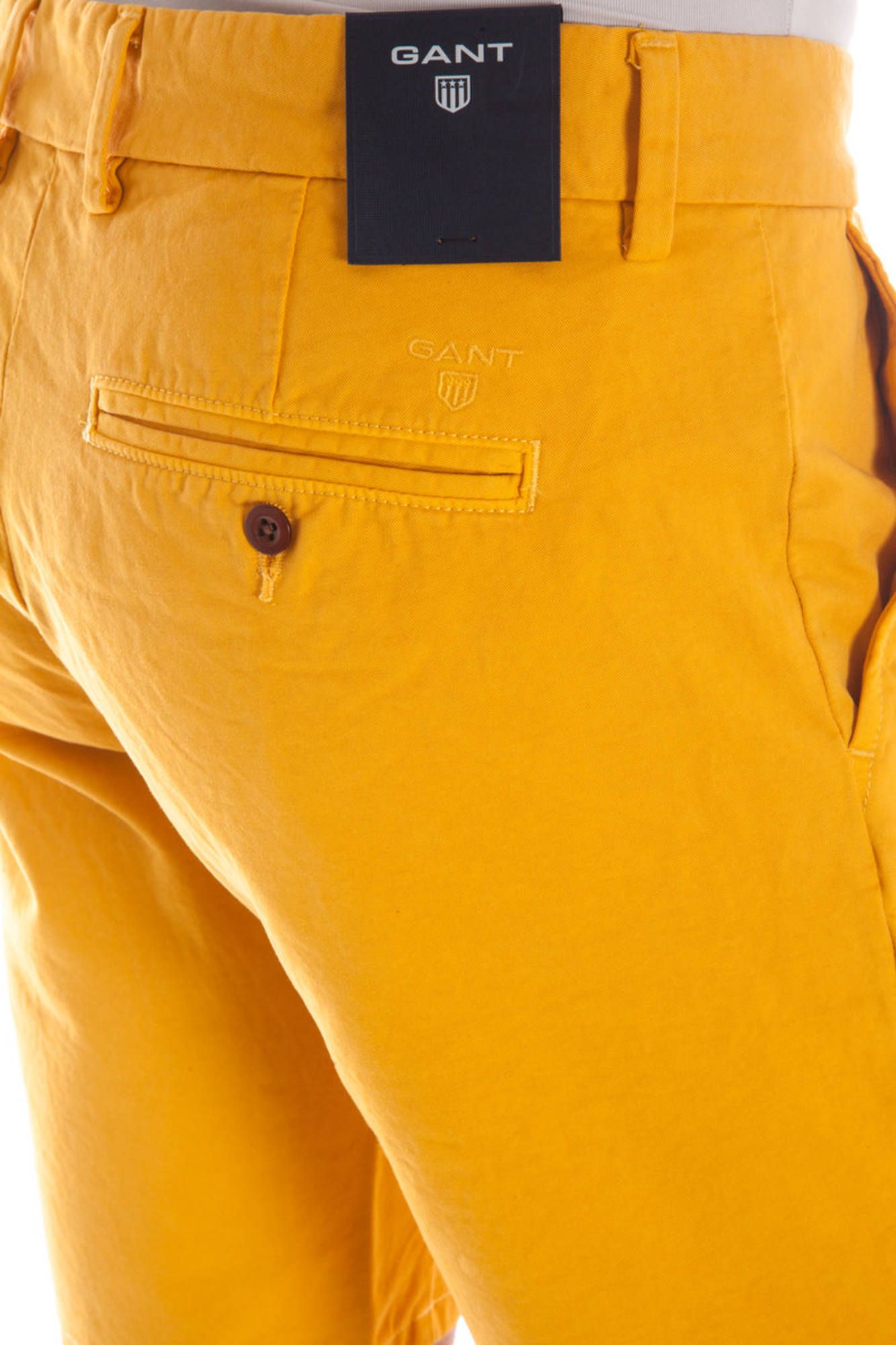 Yellow men's bermuda trousers