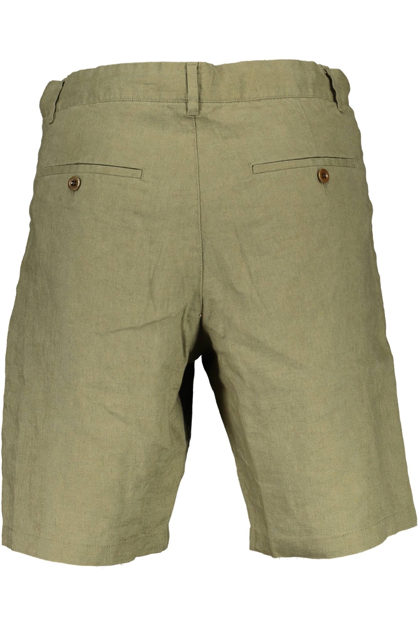 Green men's bermuda trousers
