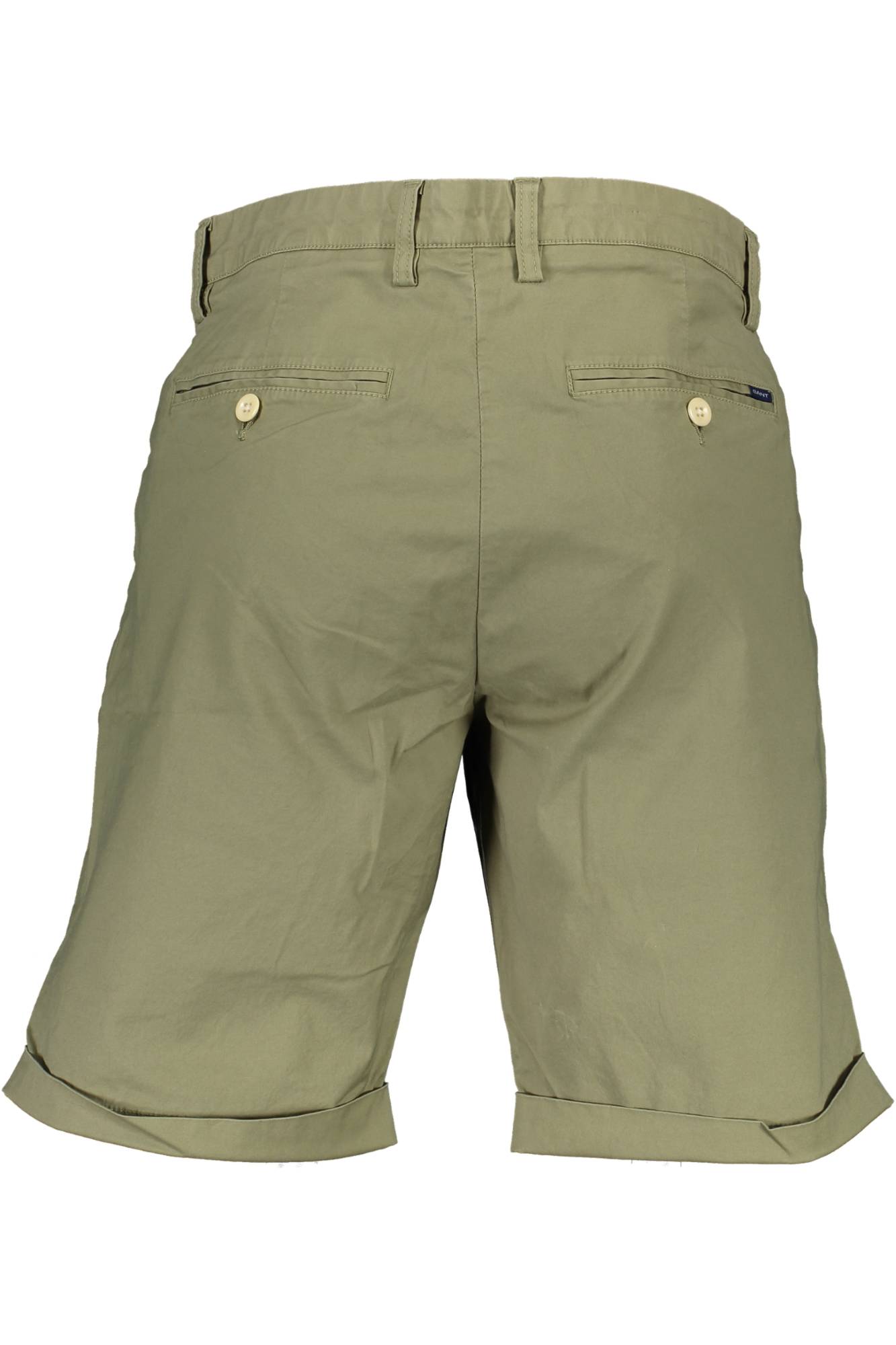 Green men's bermuda trousers