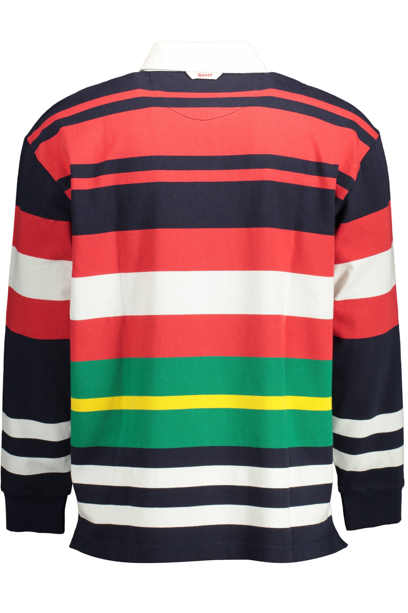 Men's blue long sleeve polo shirt