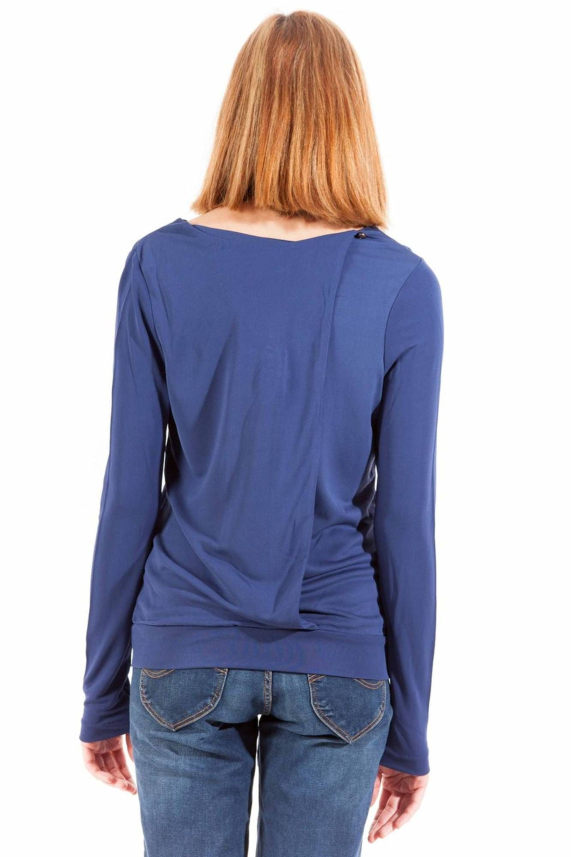 Women's long sleeve t-shirt blue