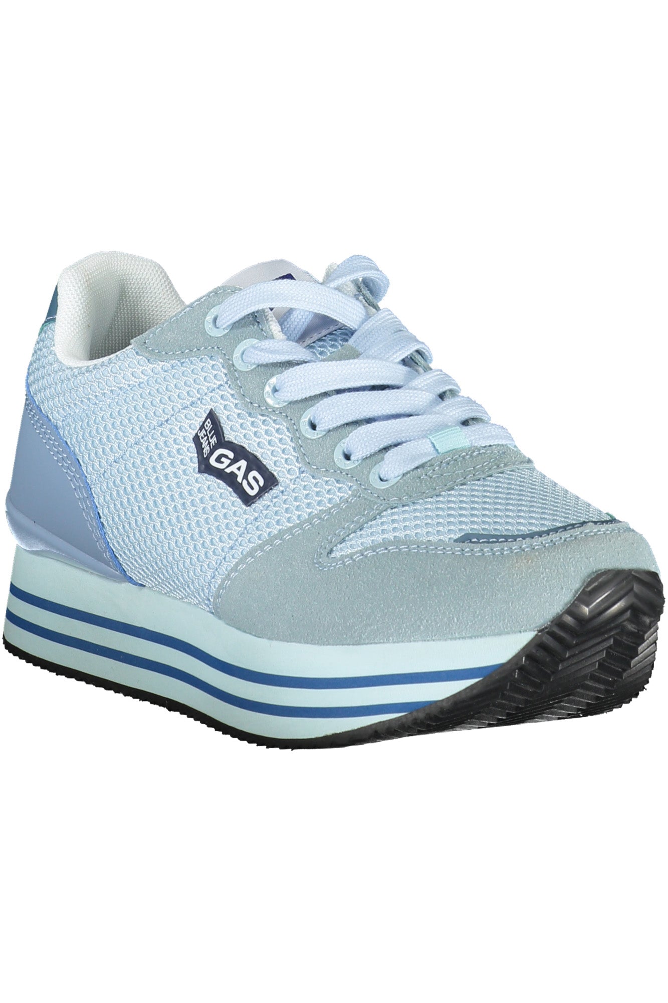 Blue sports shoes for women