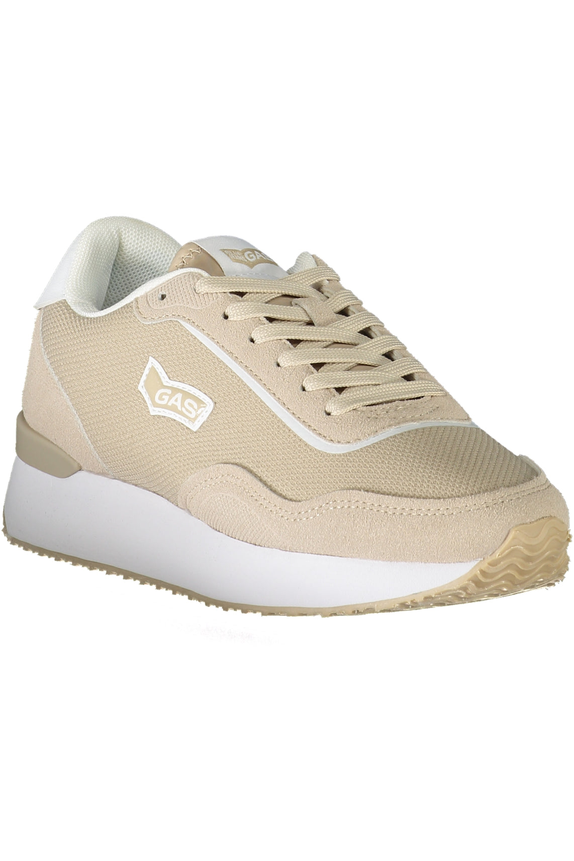 Beige women's sports shoes