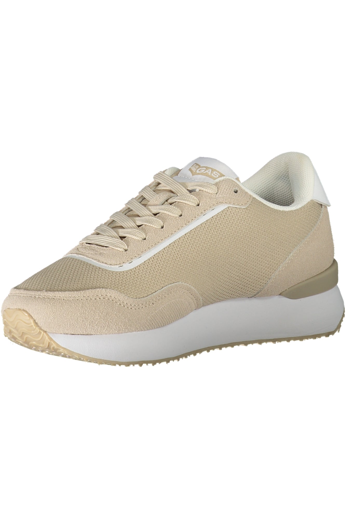 Beige women's sports shoes