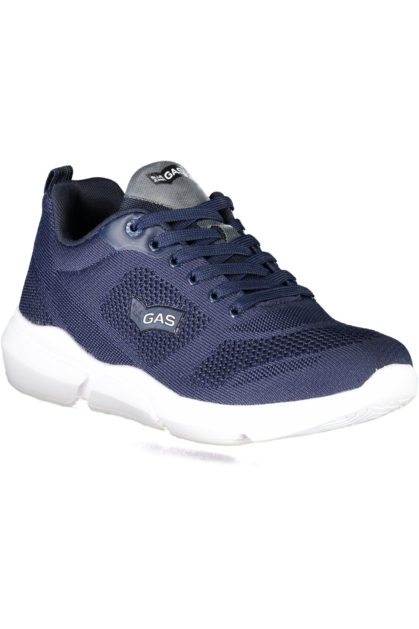 Blue men's sports shoes