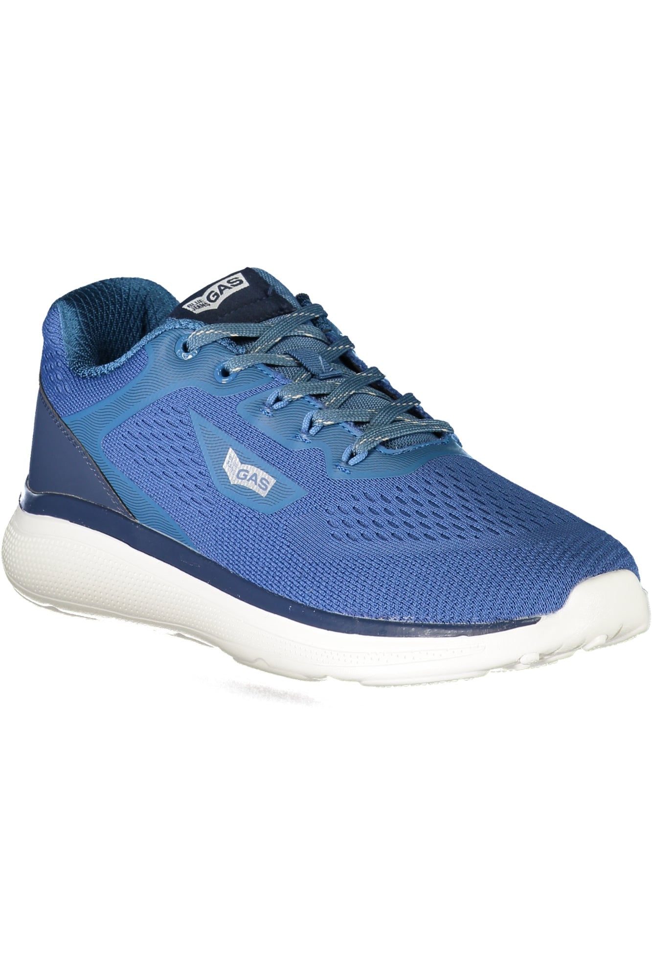 Blue men's sports shoes