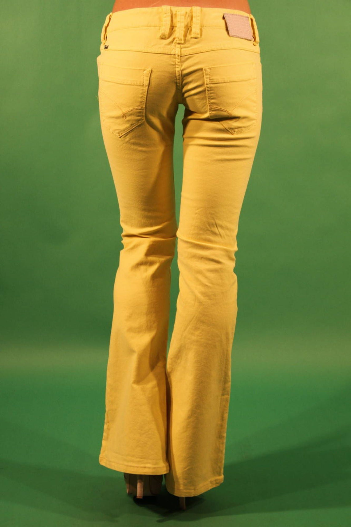 Yellow woman trousers