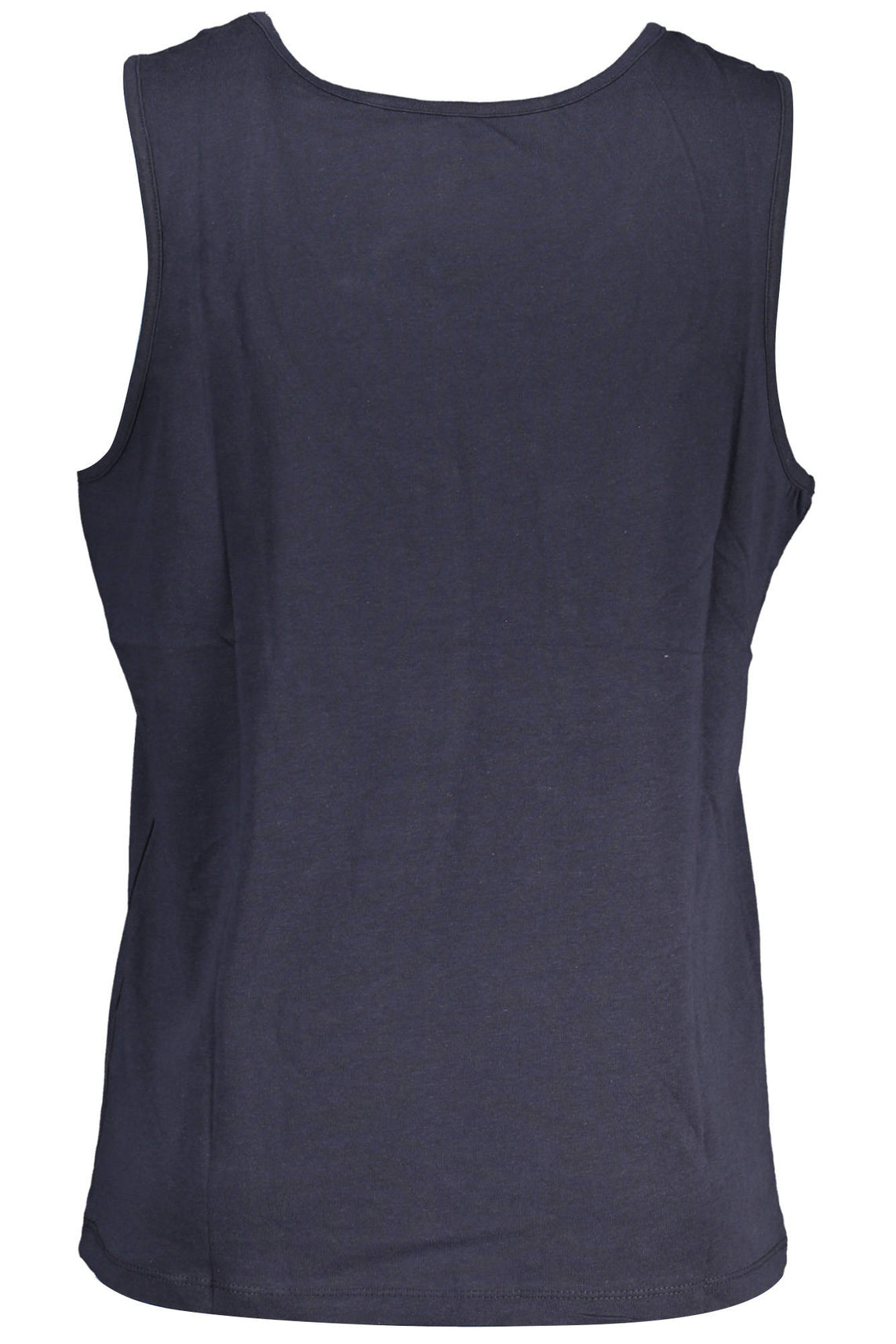 Man blue tank top