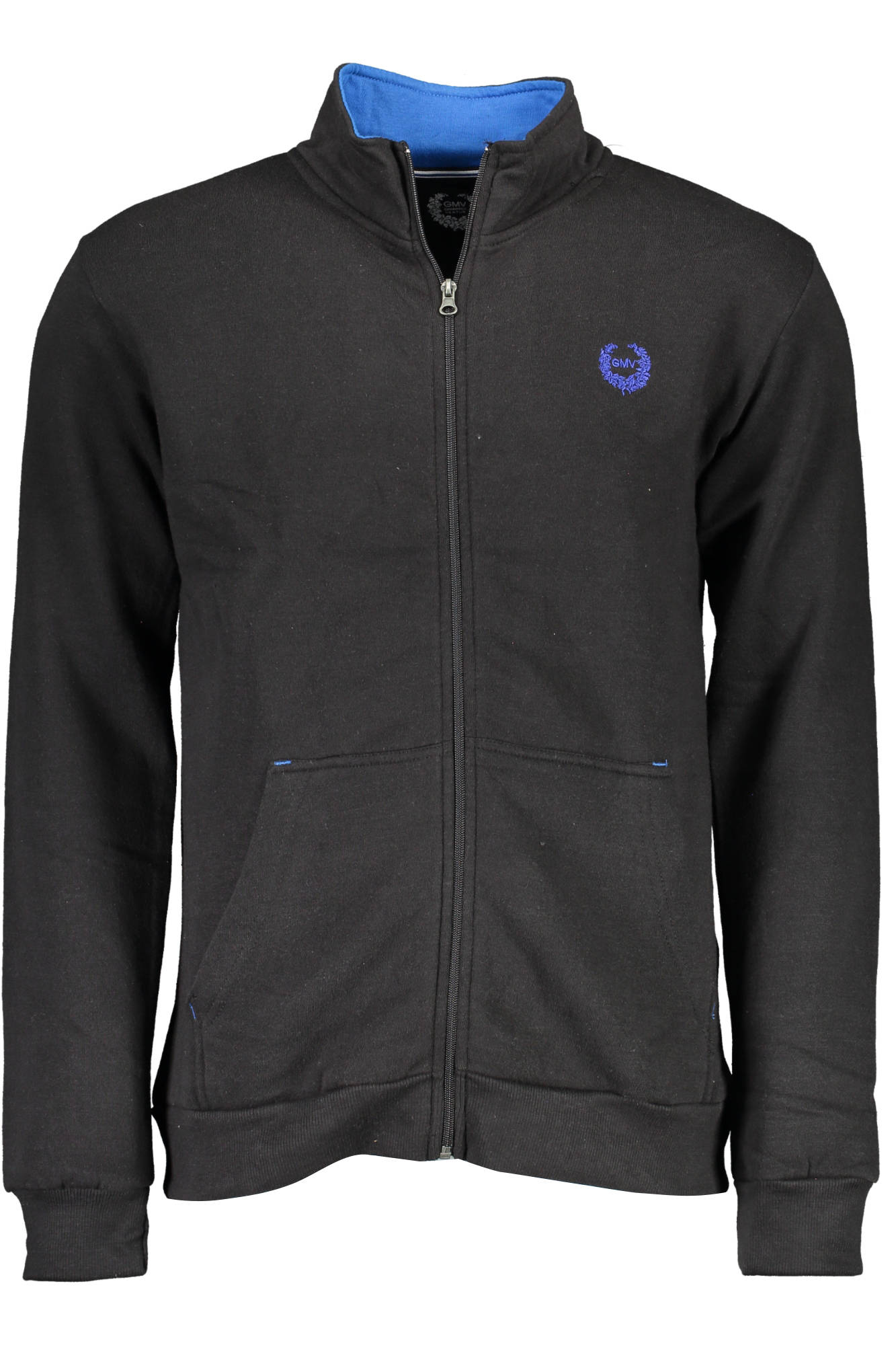 GIAN MARCO VENTURI GIAN MARCO VENTURI MEN'S BLUE SWEATSHIRT WITH ZIP - Nero
