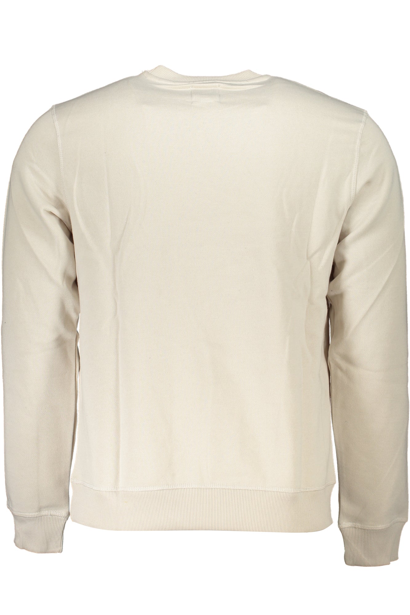 Men's white zipless sweatshirt