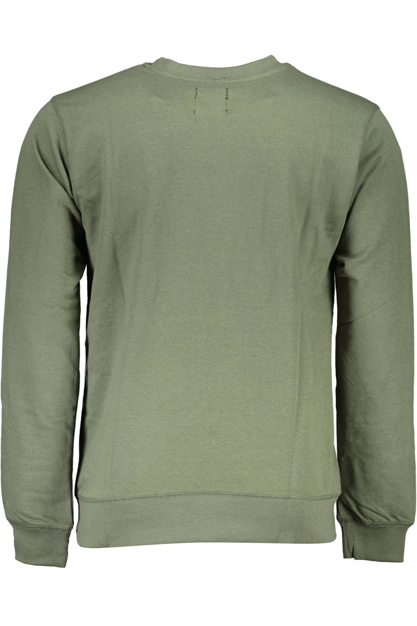 Men's green sweatshirt without zip