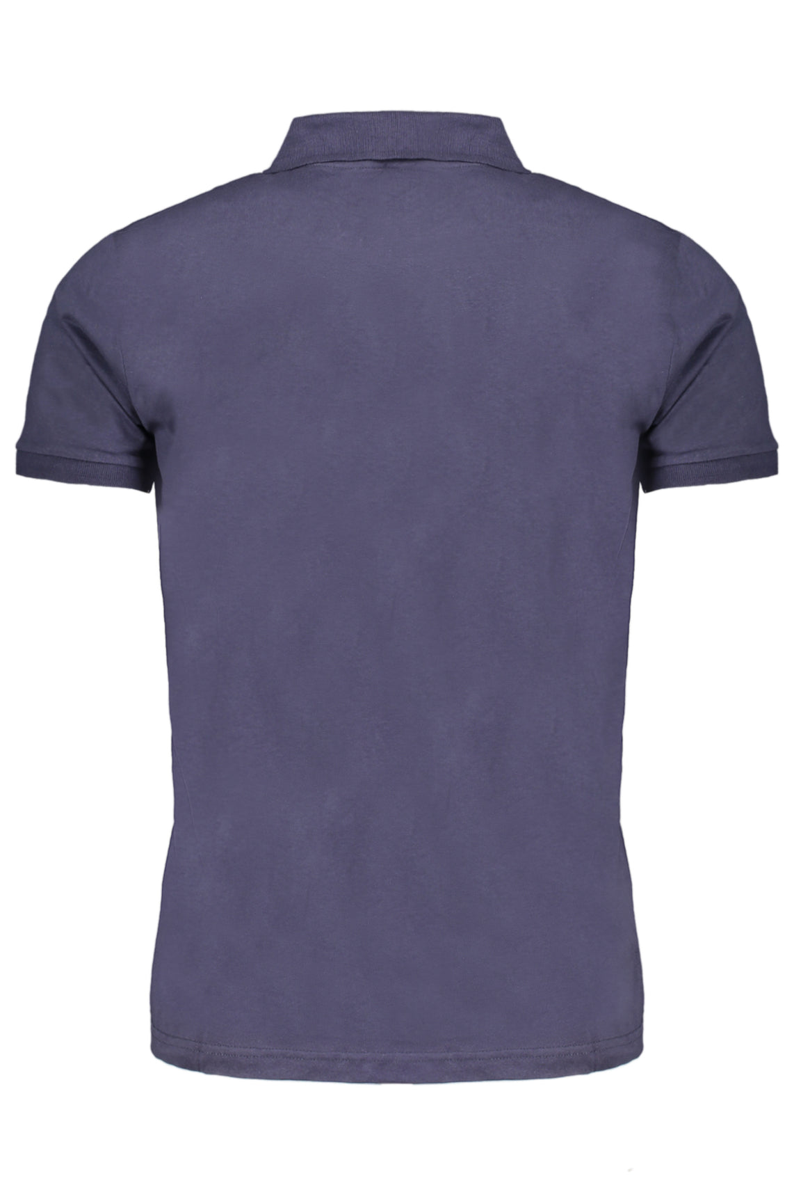 Men's short sleeved polo shirt blue