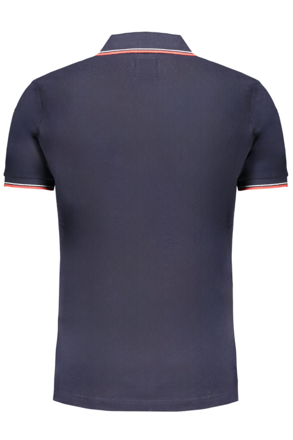 Men's short sleeved polo shirt blue